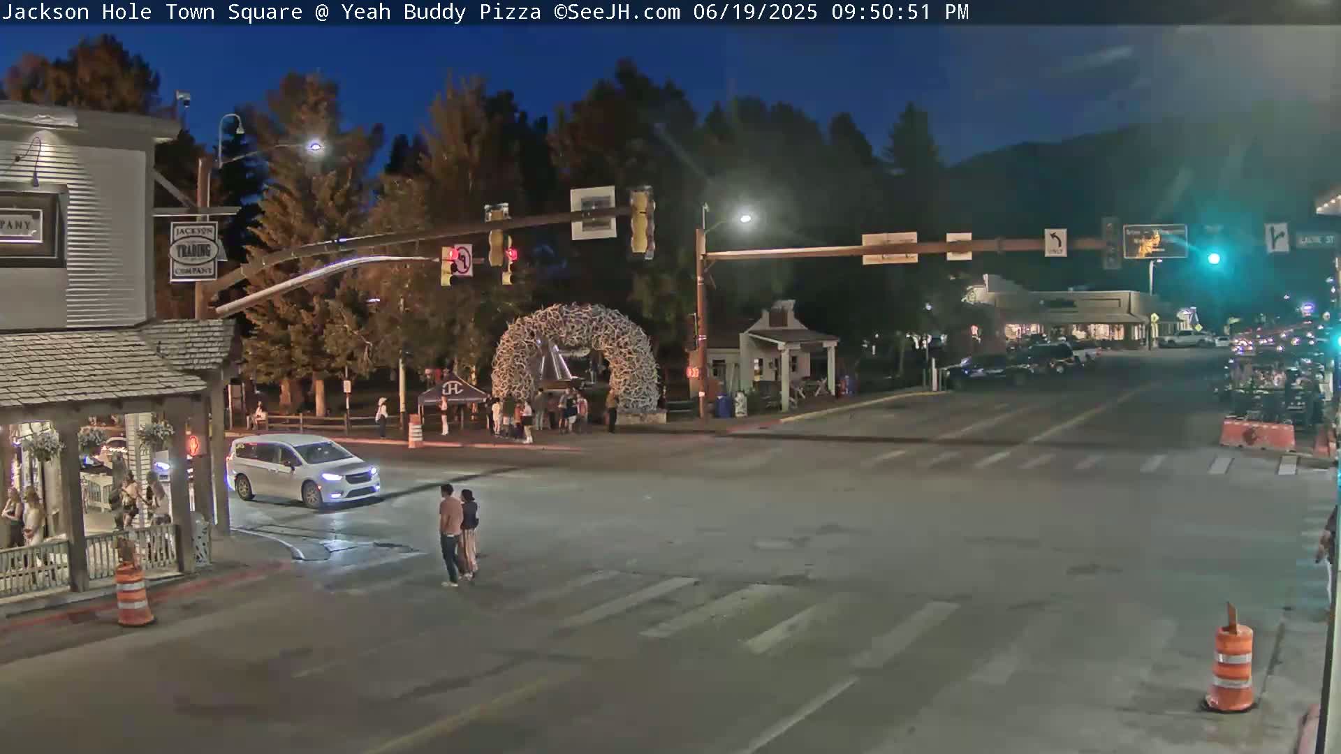 Jackson Hole, Jackson Town Square Live Cam - Jackson, Teton, Wyoming, USA