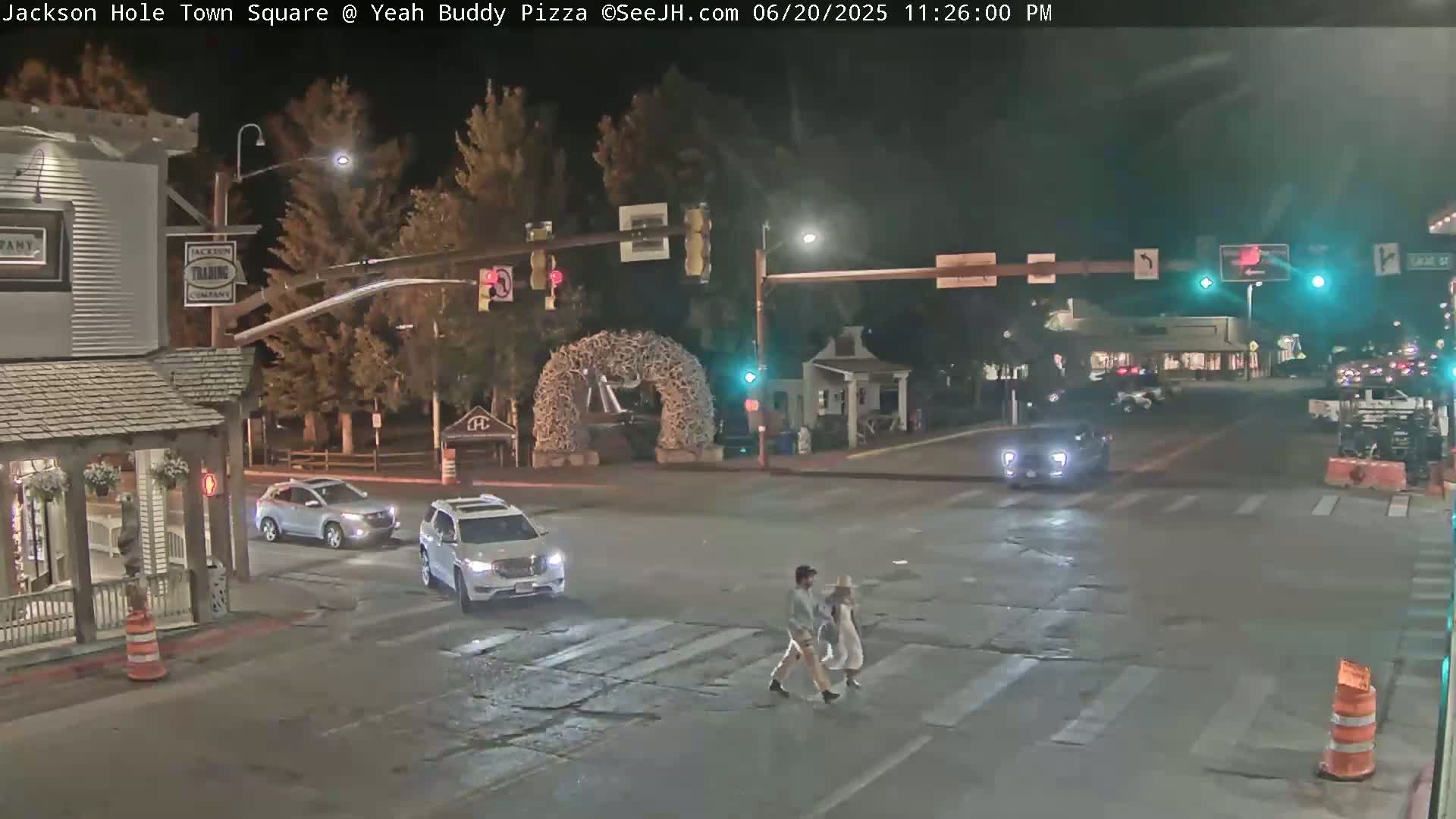 Jackson Hole, Jackson Town Square Live Cam - Jackson, Teton, Wyoming, USA