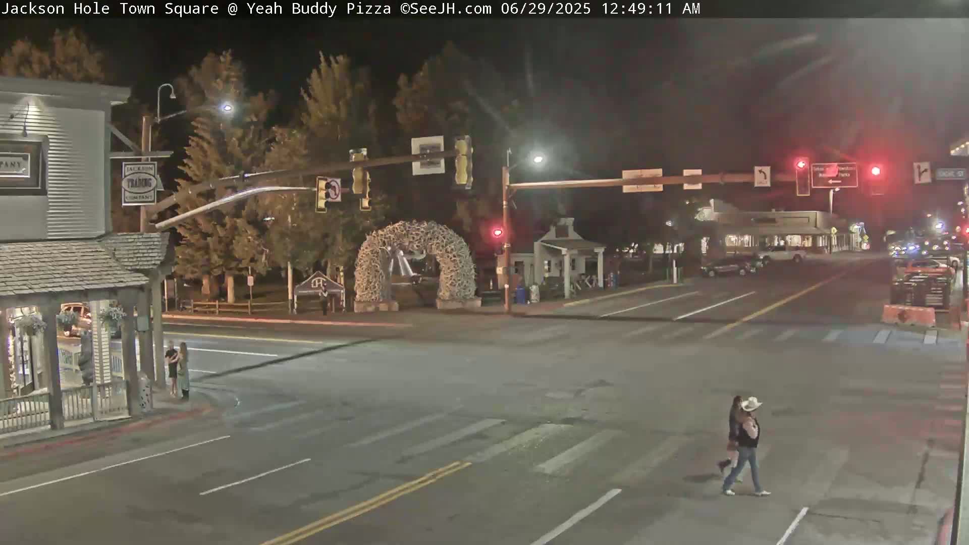Jackson Hole, Jackson Town Square Live Cam - Jackson, Teton, Wyoming, USA