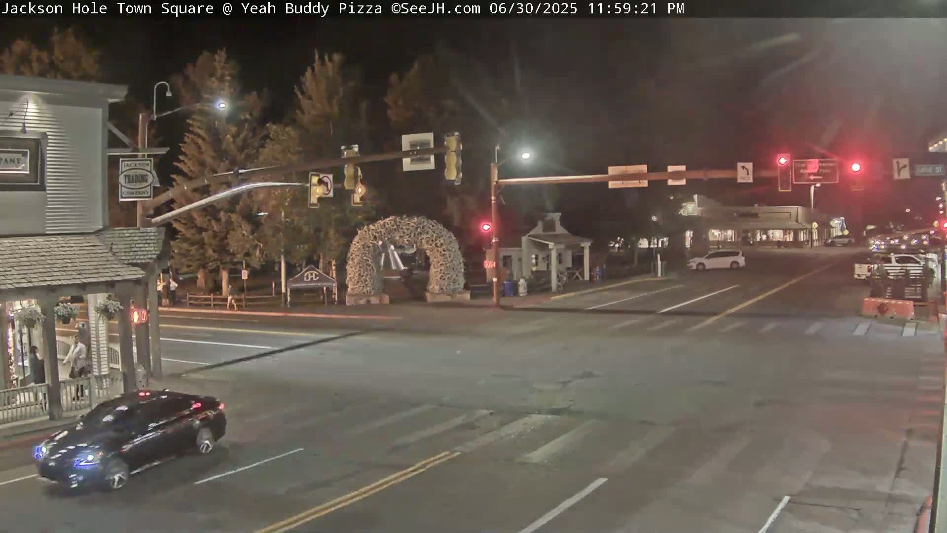 Jackson Hole, Jackson Town Square Live Cam - Jackson, Teton, Wyoming, USA