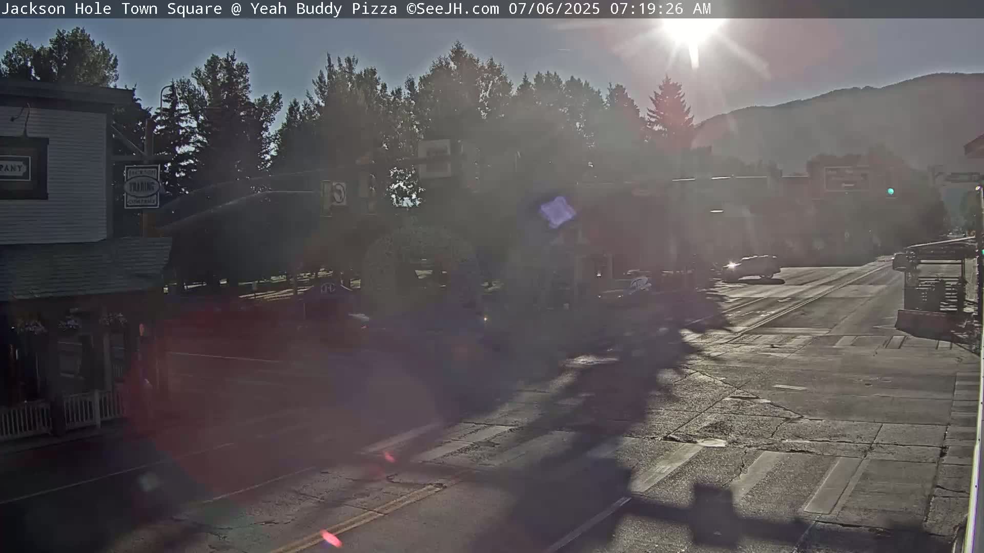 Jackson Hole, Jackson Town Square Live Cam - Jackson, Teton, Wyoming, USA