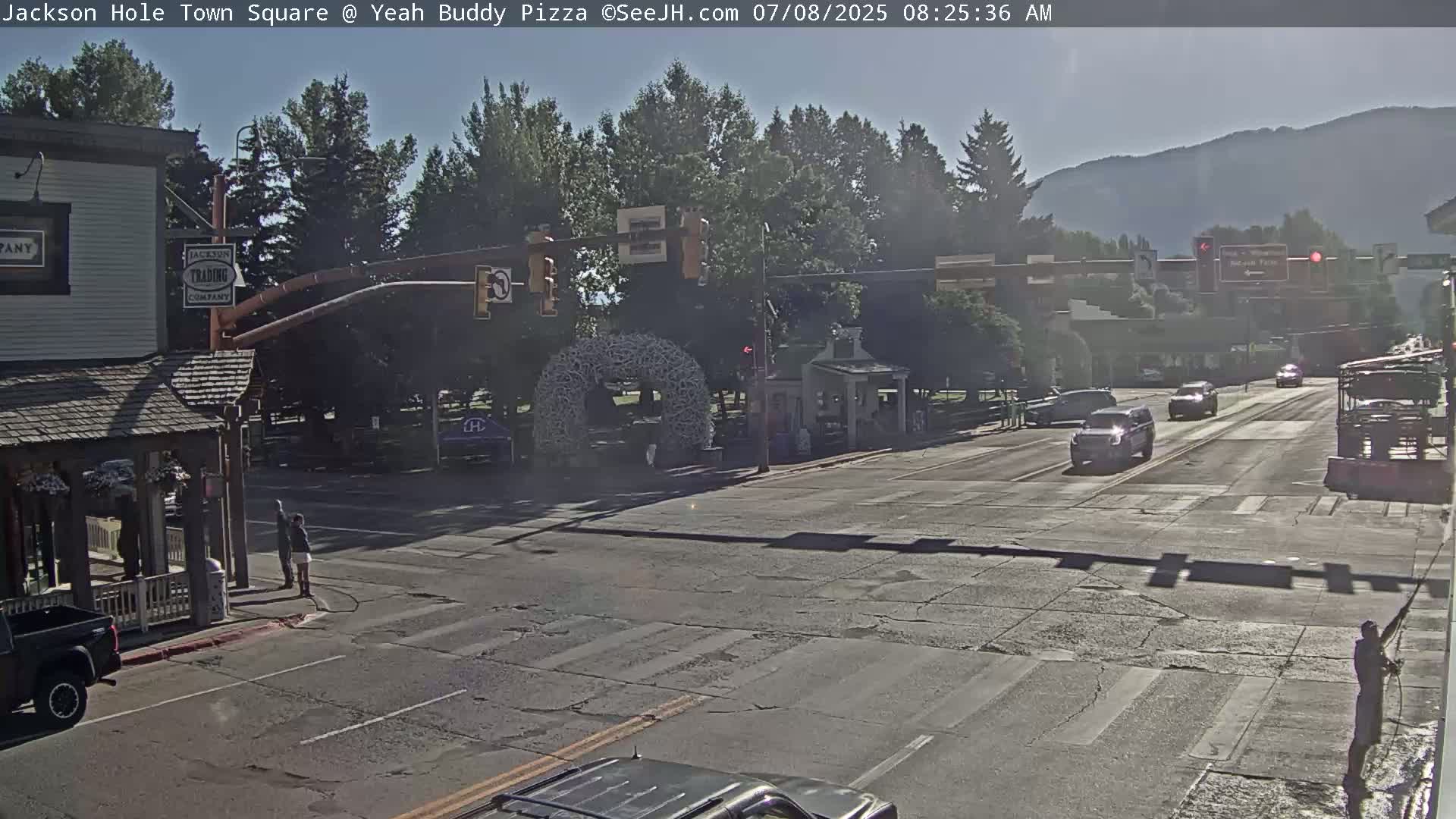 Jackson Hole, Jackson Town Square Live Cam - Jackson, Teton, Wyoming, USA