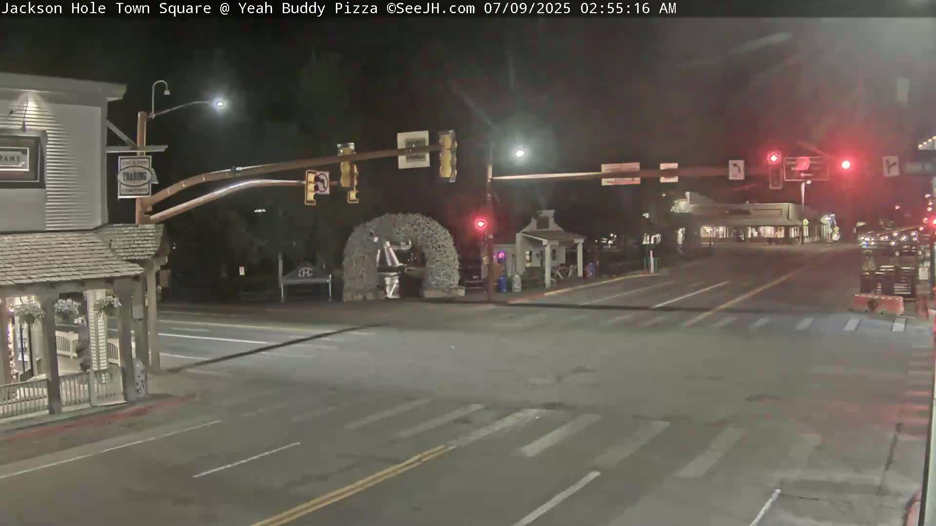 Jackson Hole, Jackson Town Square Live Cam - Jackson, Teton, Wyoming, USA