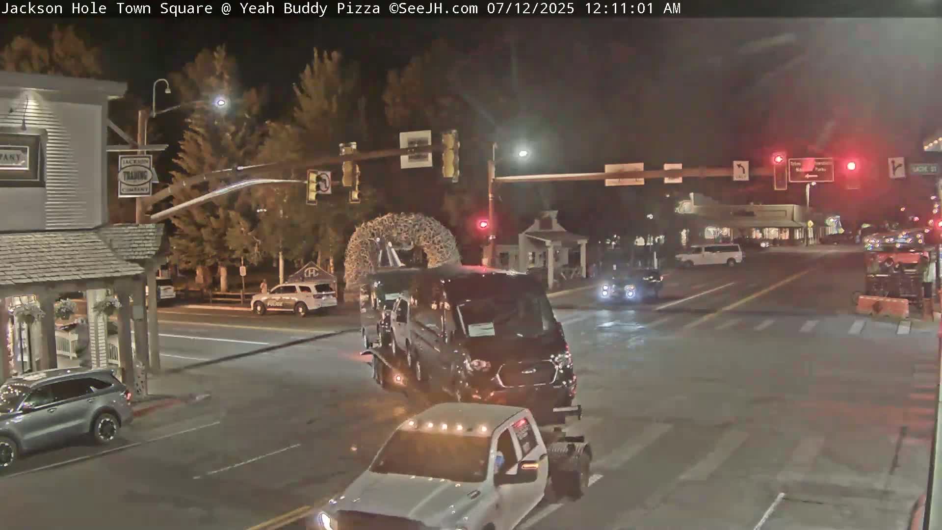 Jackson Hole, Jackson Town Square Live Cam - Jackson, Teton, Wyoming, USA