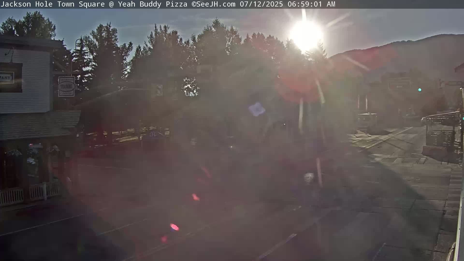 Jackson Hole, Jackson Town Square Live Cam - Jackson, Teton, Wyoming, USA