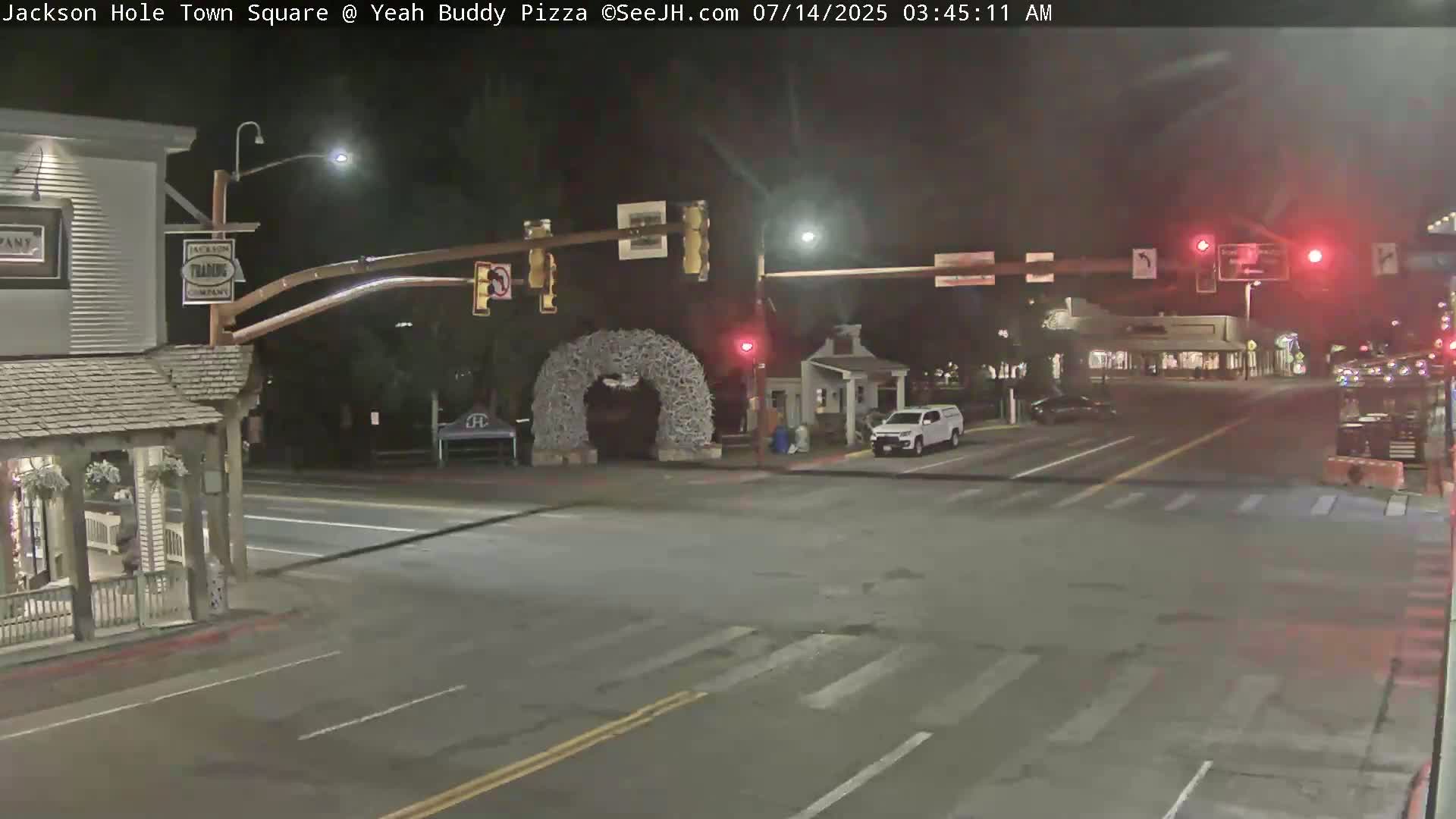 Jackson Hole, Jackson Town Square Live Cam - Jackson, Teton, Wyoming, USA