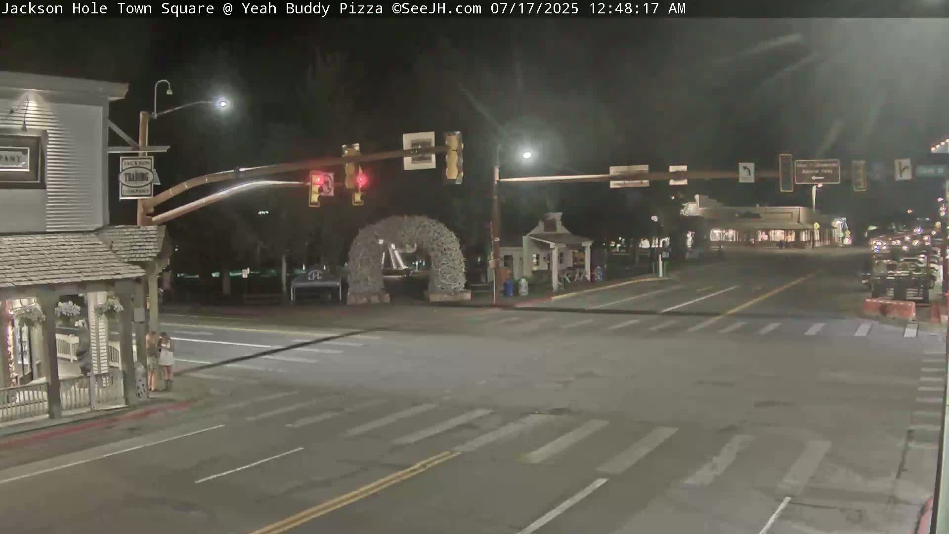 Jackson Hole, Jackson Town Square Live Cam - Jackson, Teton, Wyoming, USA