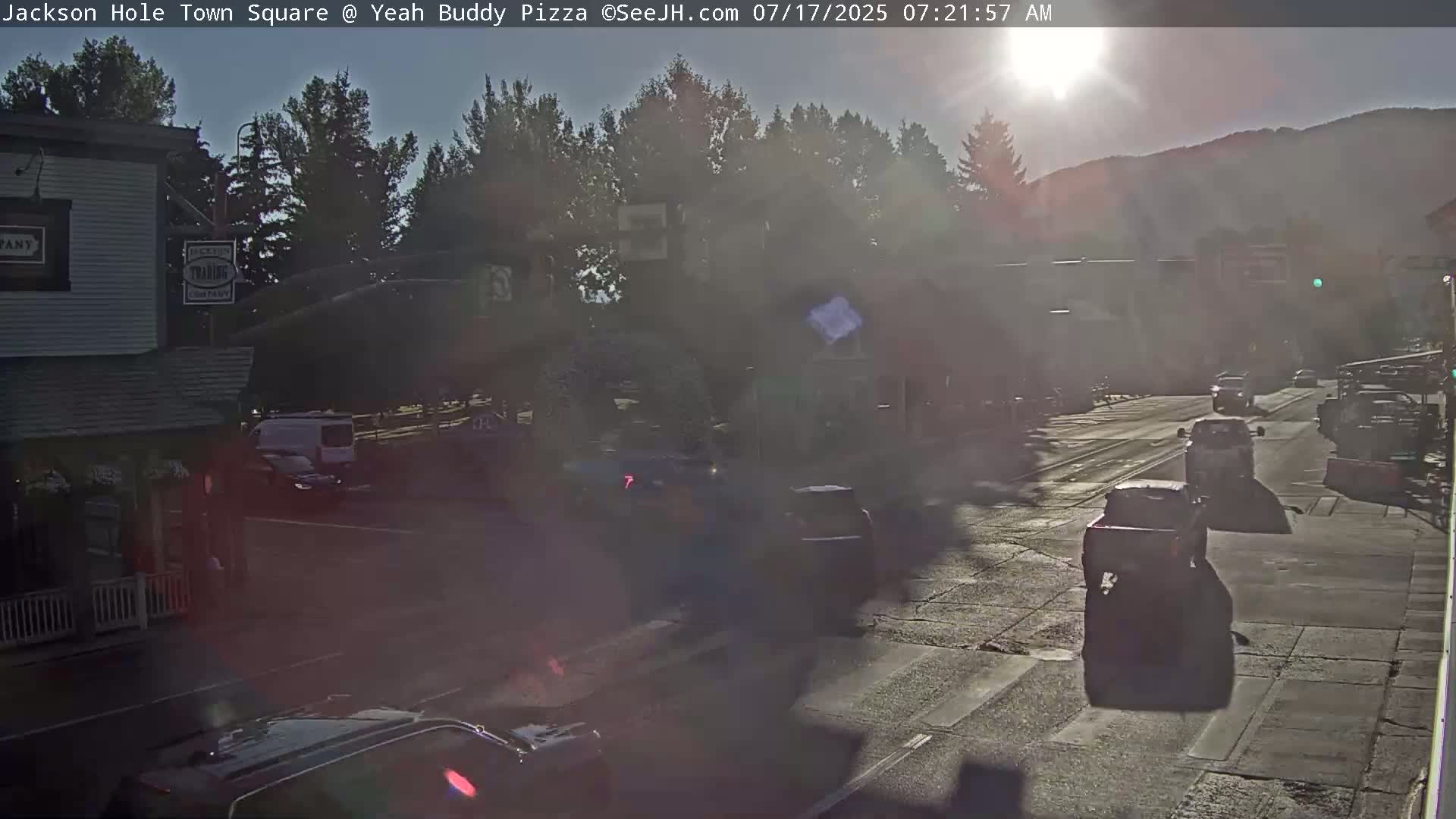 Jackson Hole, Jackson Town Square Live Cam - Jackson, Teton, Wyoming, USA