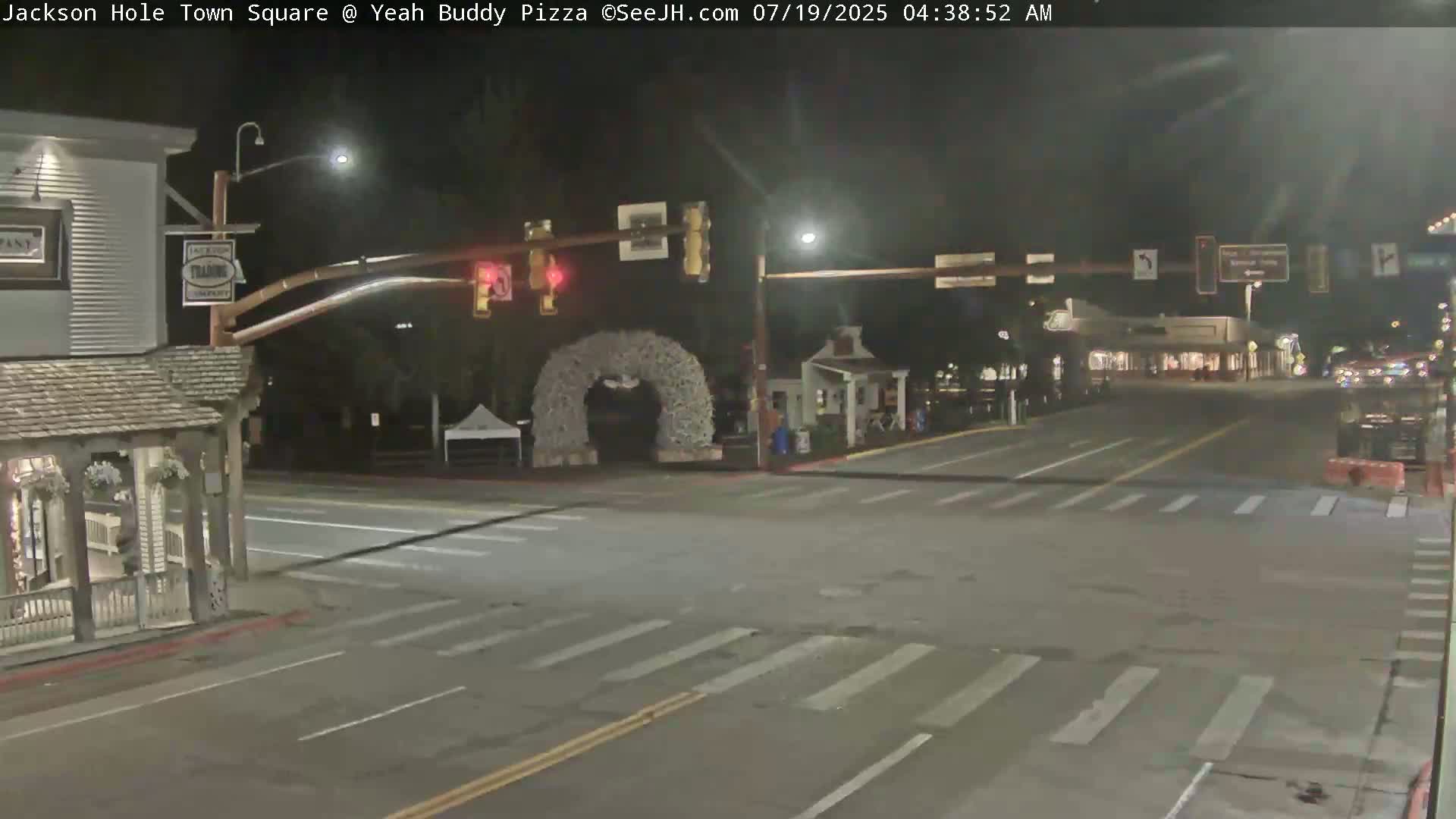 Jackson Hole, Jackson Town Square Live Cam - Jackson, Teton, Wyoming, USA