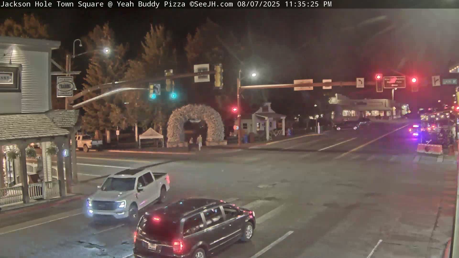 Jackson Hole, Jackson Town Square Live Cam - Jackson, Teton, Wyoming, USA
