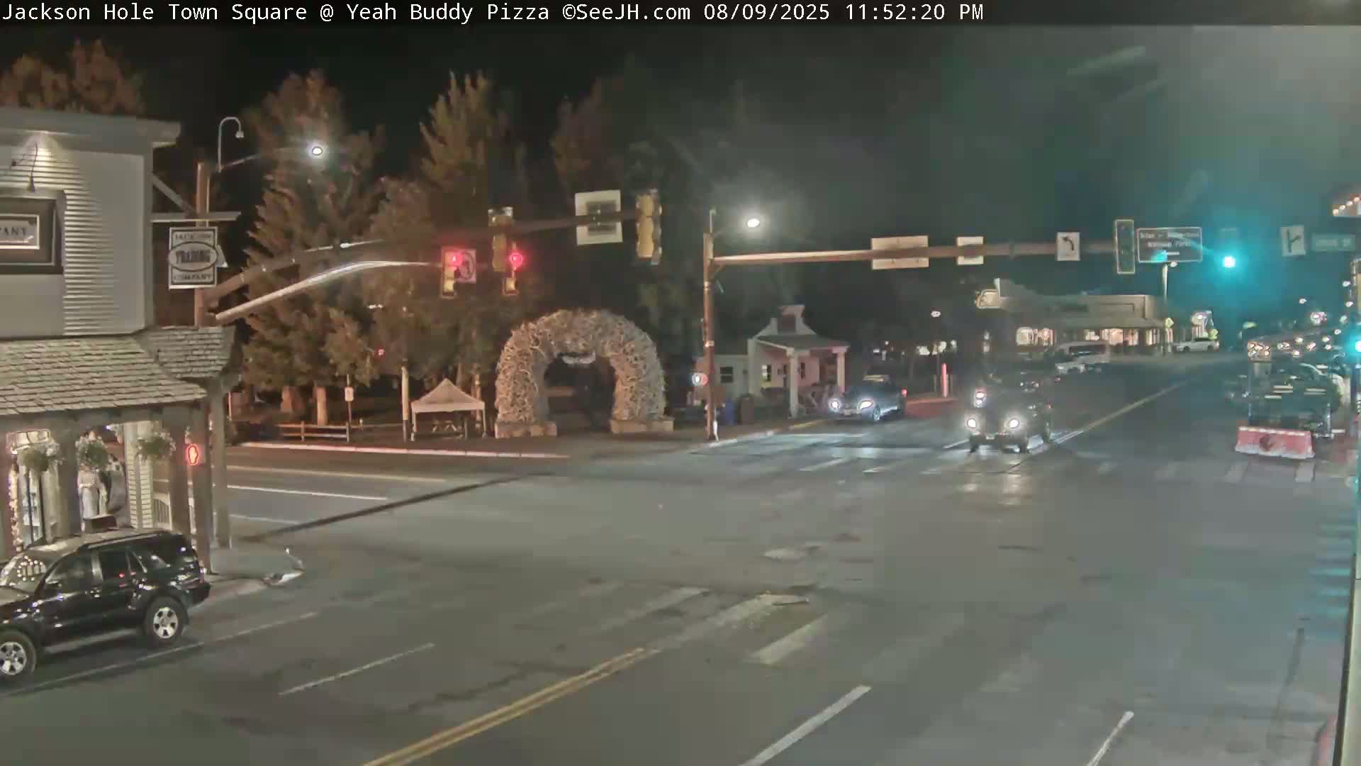Jackson Hole, Jackson Town Square Live Cam - Jackson, Teton, Wyoming, USA