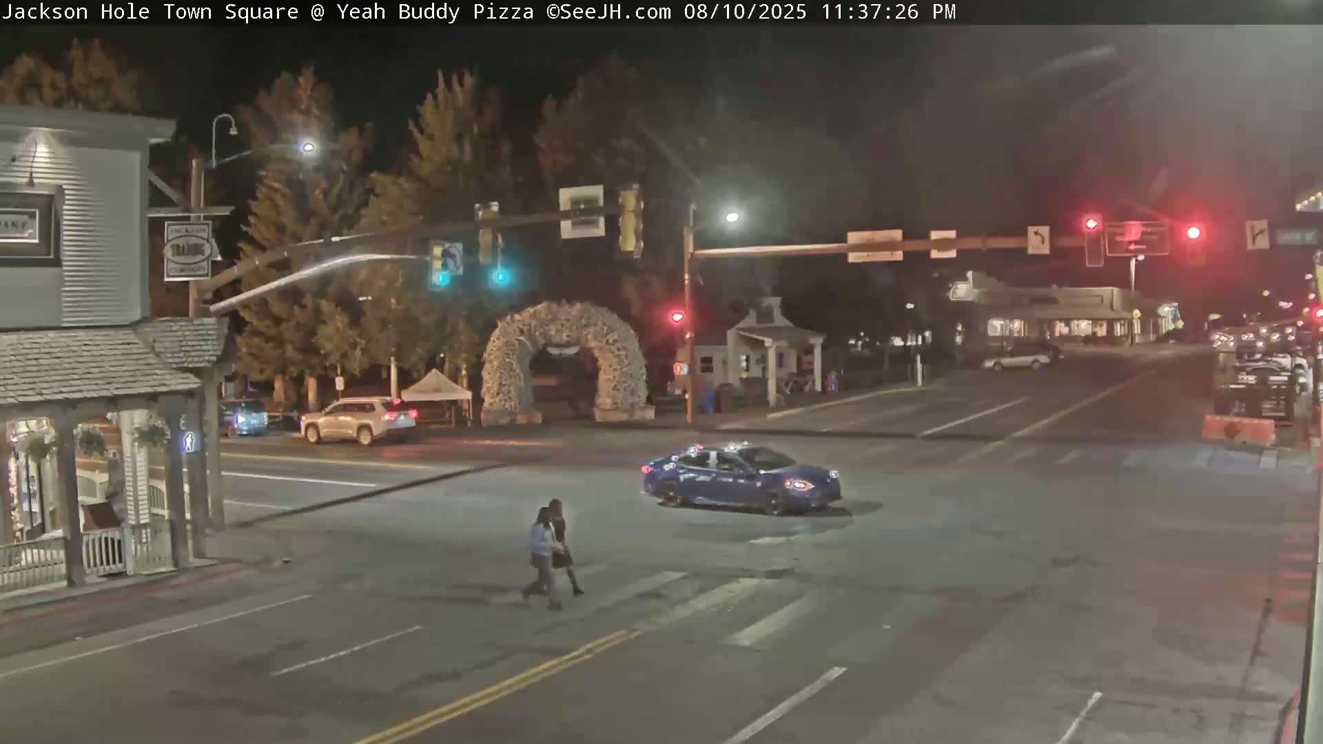 Jackson Hole, Jackson Town Square Live Cam - Jackson, Teton, Wyoming, USA