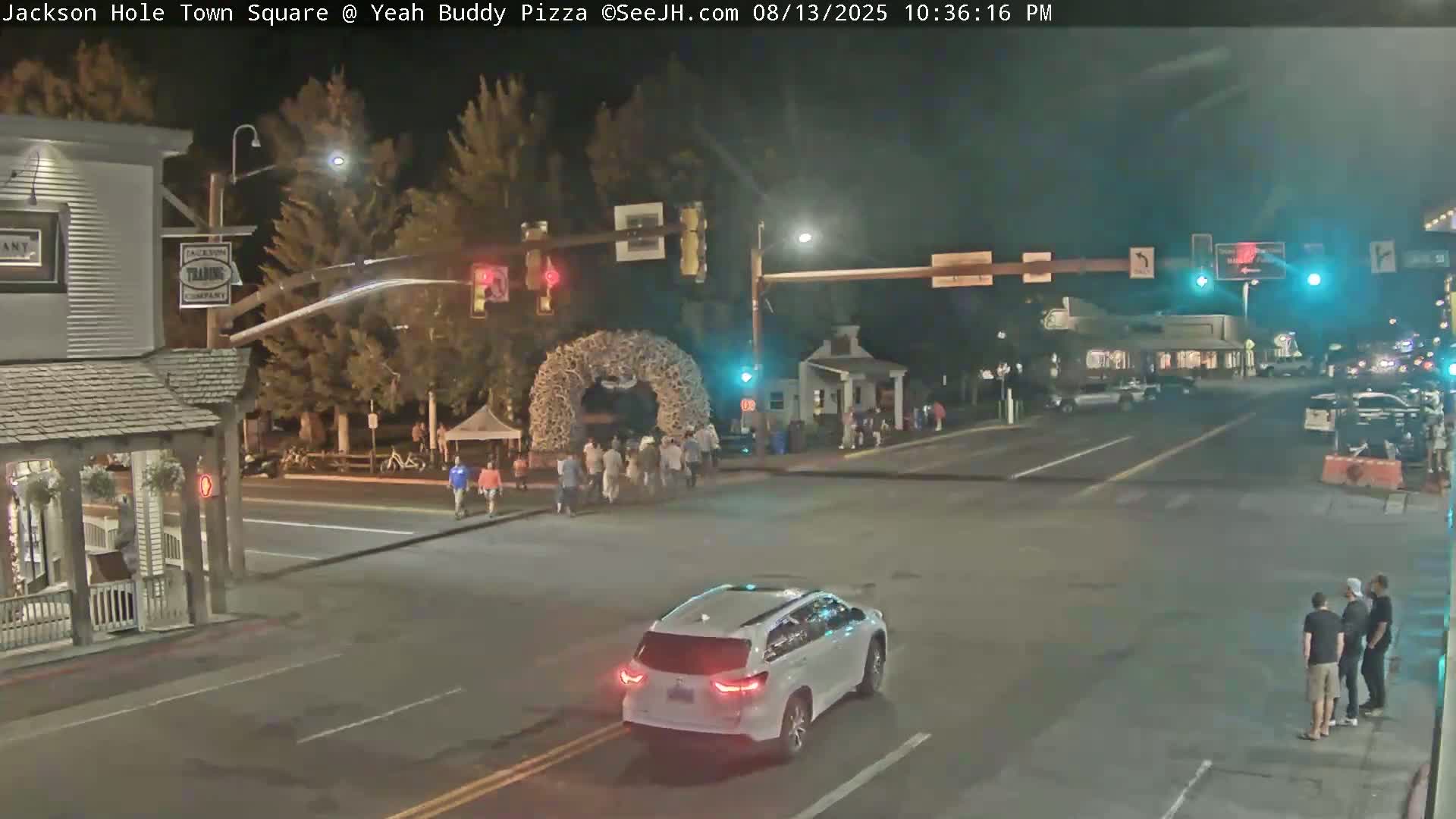 Jackson Hole, Jackson Town Square Live Cam - Jackson, Teton, Wyoming, USA