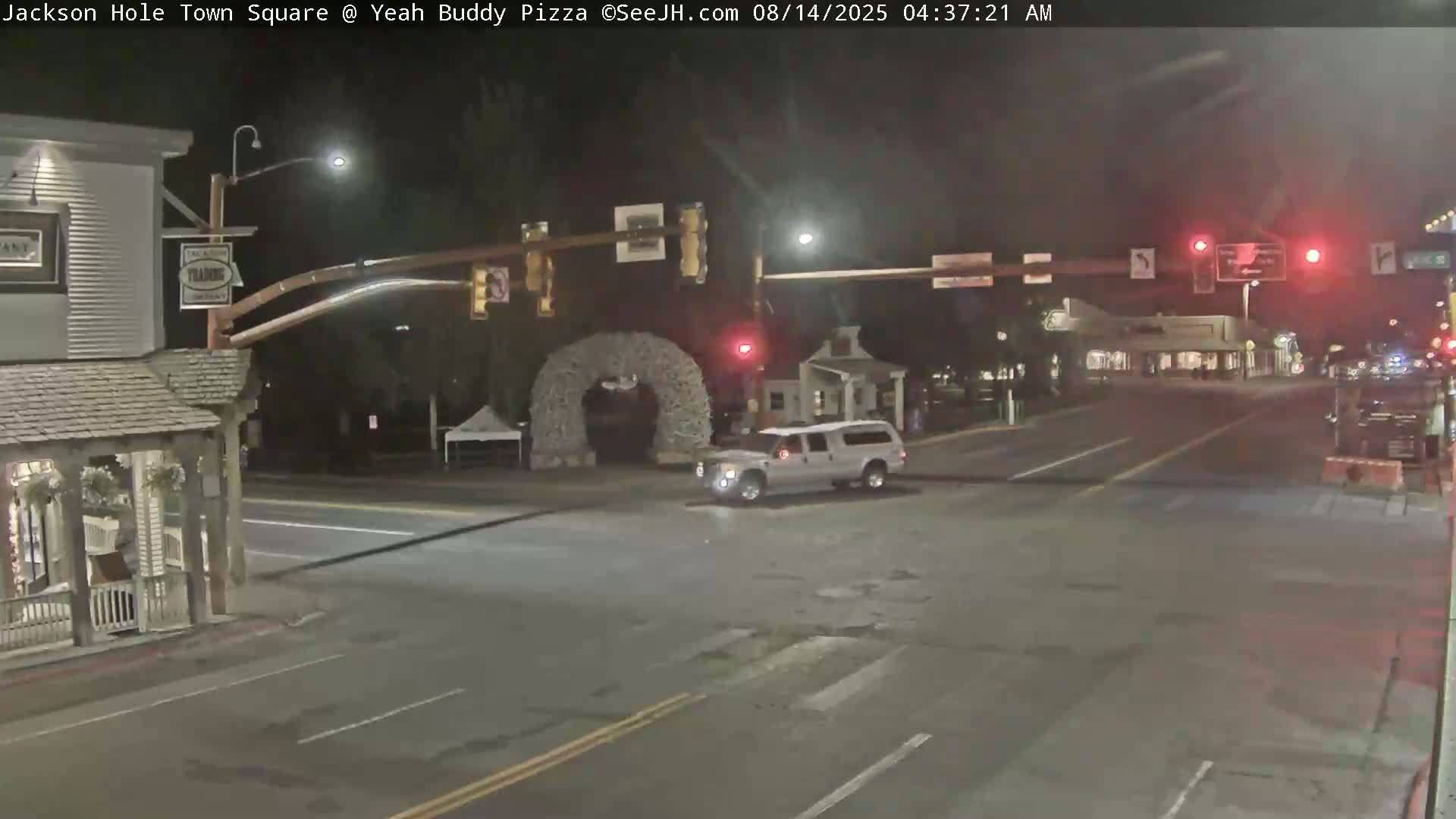 Jackson Hole, Jackson Town Square Live Cam - Jackson, Teton, Wyoming, USA