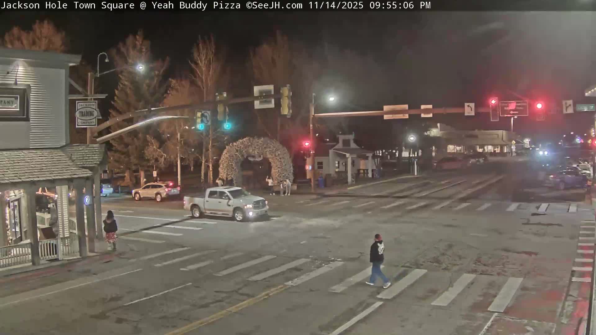 Jackson Hole, Jackson Town Square Live Cam - Jackson, Teton, Wyoming, USA