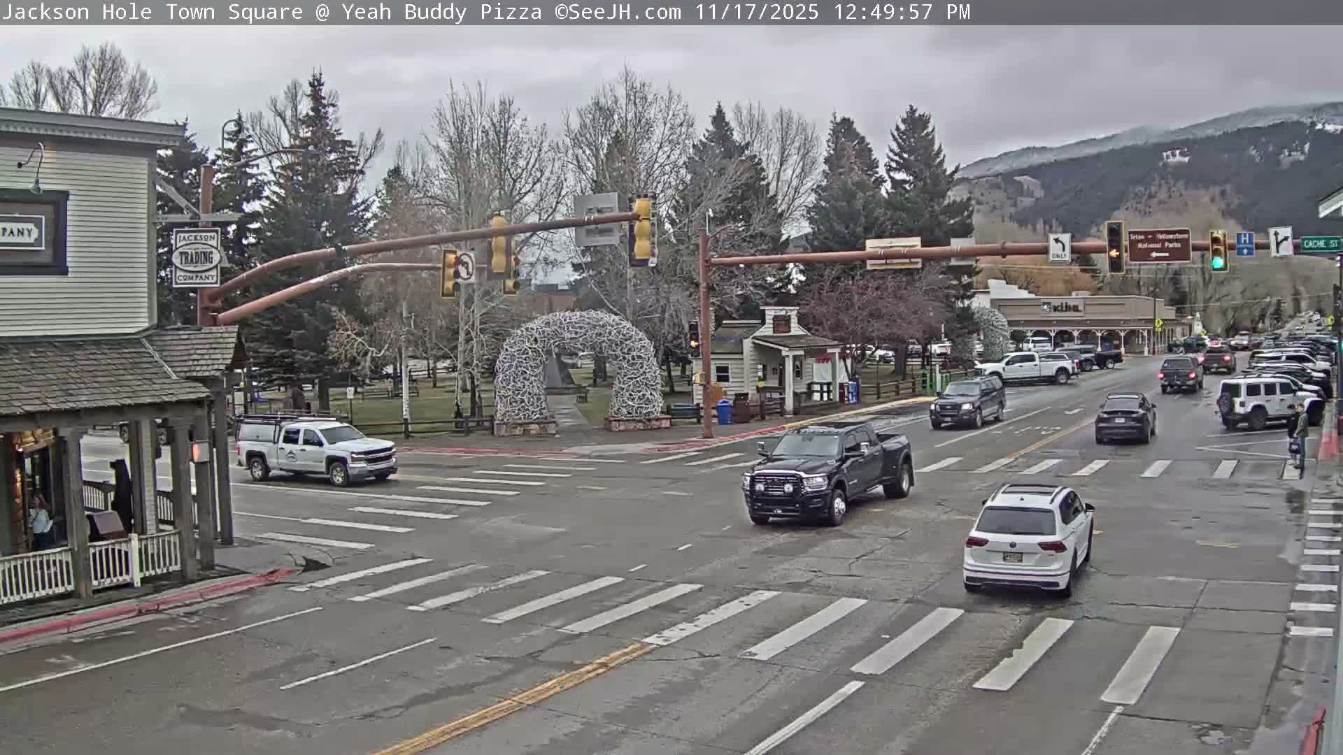 Jackson Hole, Jackson Town Square Live Cam - Jackson, Teton, Wyoming, USA