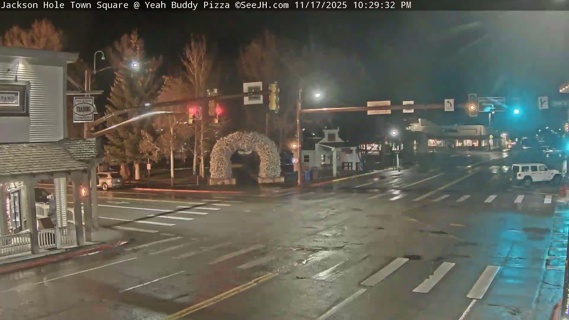 Jackson Hole, Jackson Town Square Live Cam - Jackson, Teton, Wyoming, USA