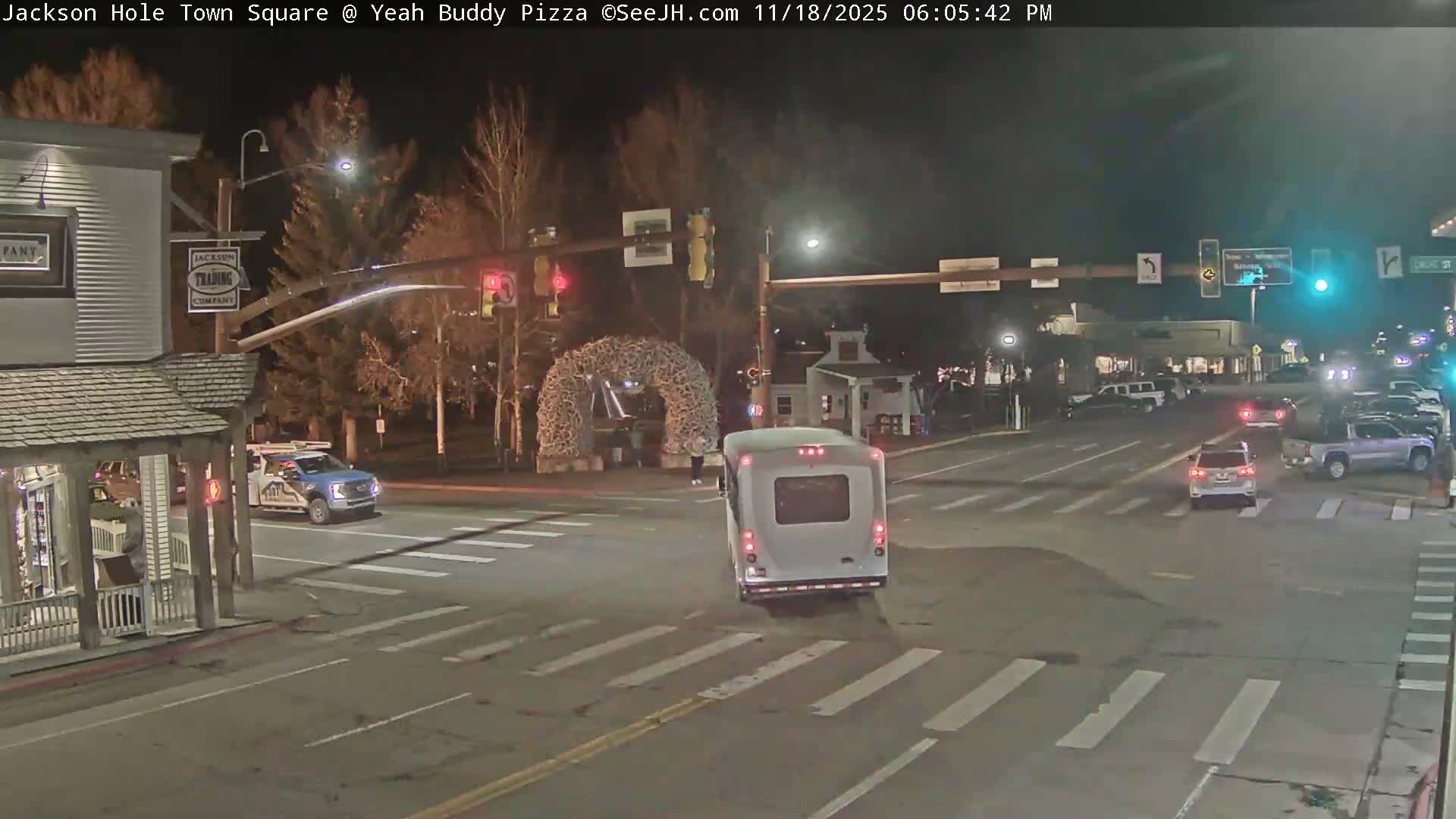 Jackson Hole, Jackson Town Square Live Cam - Jackson, Teton, Wyoming, USA