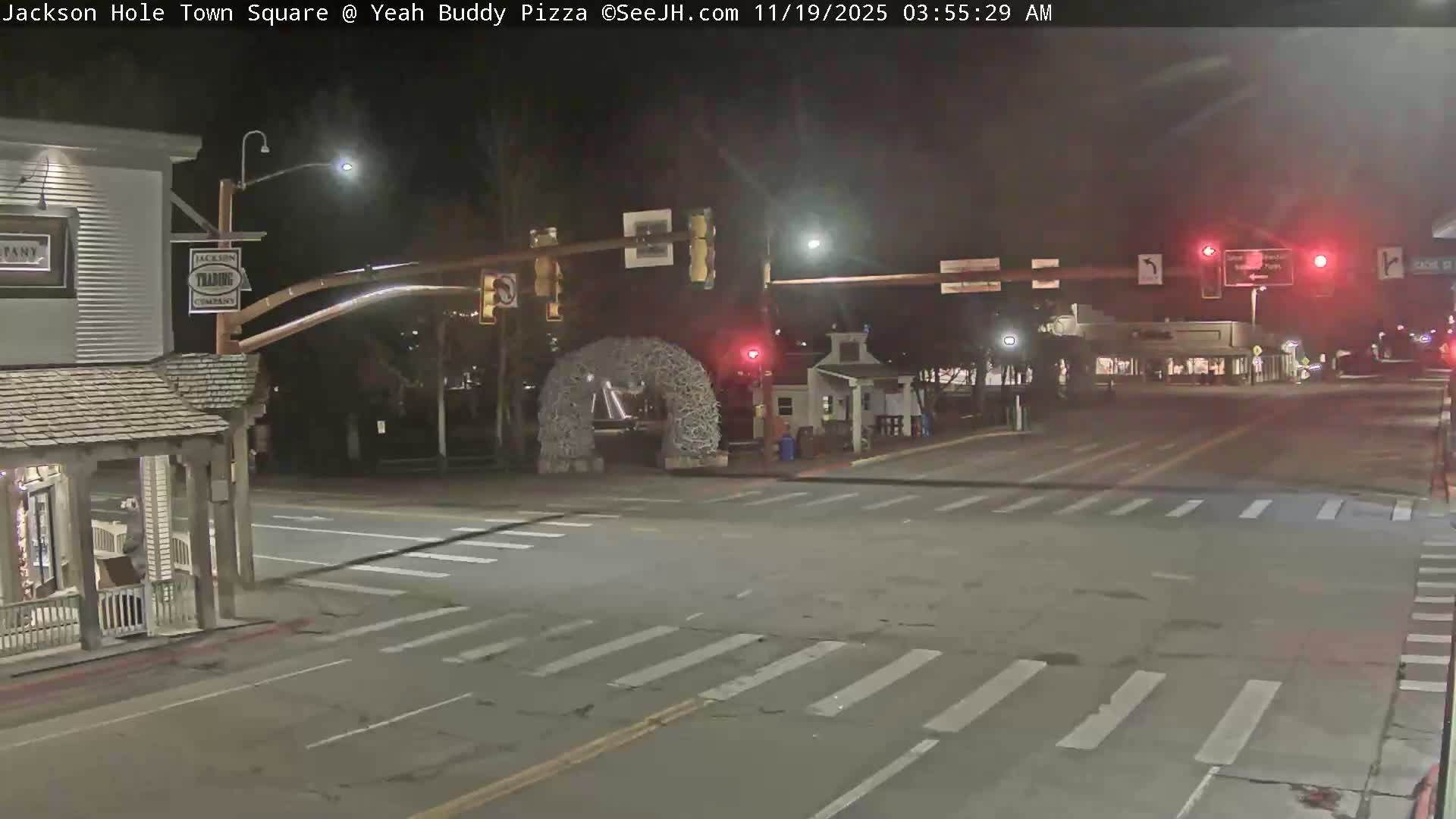 Jackson Hole, Jackson Town Square Live Cam - Jackson, Teton, Wyoming, USA