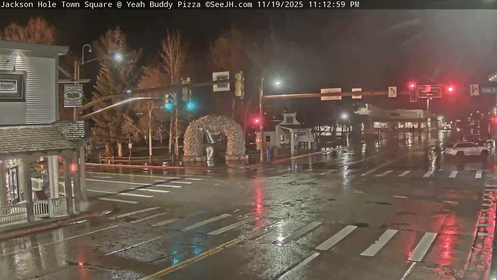 Jackson Hole, Jackson Town Square Live Cam - Jackson, Teton, Wyoming, USA