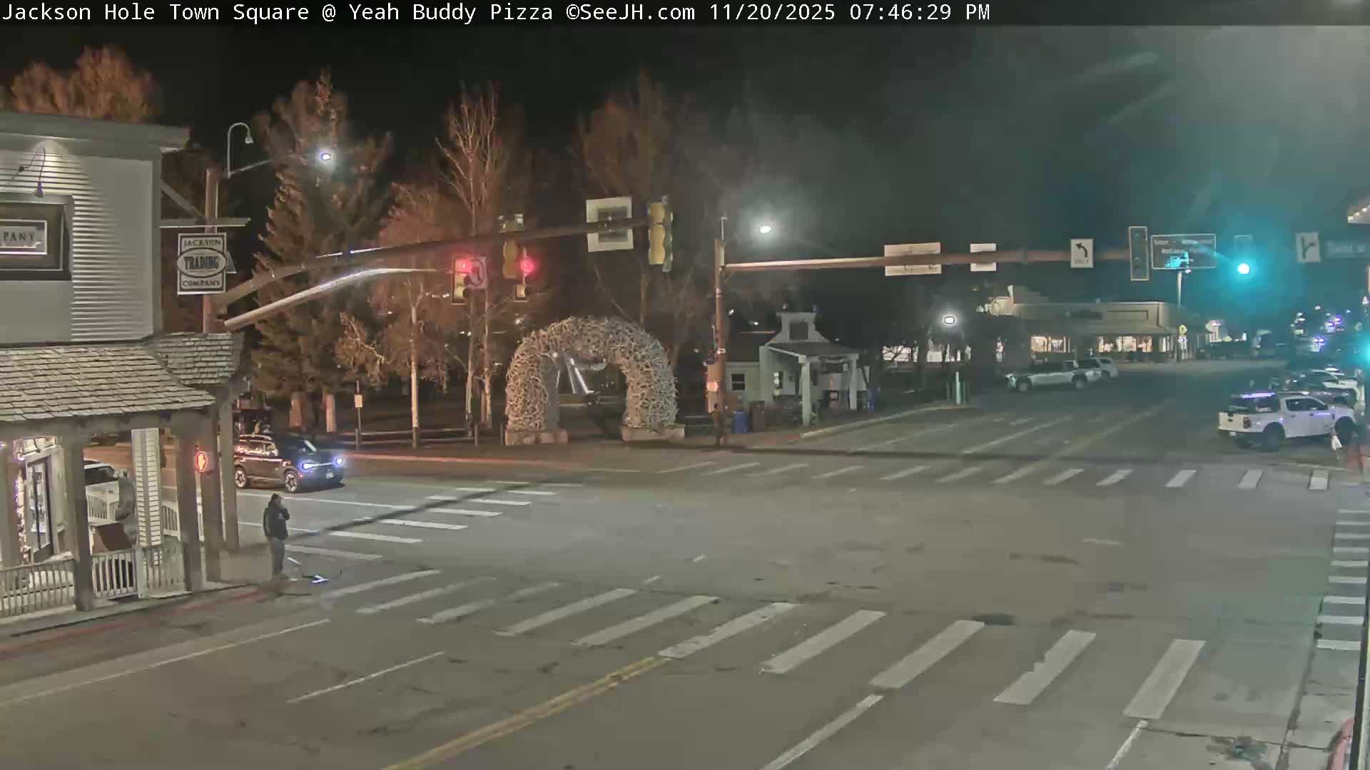 Jackson Hole, Jackson Town Square Live Cam - Jackson, Teton, Wyoming, USA