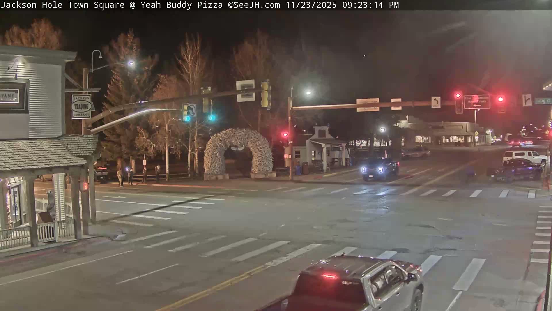 Jackson Hole, Jackson Town Square Live Cam - Jackson, Teton, Wyoming, USA