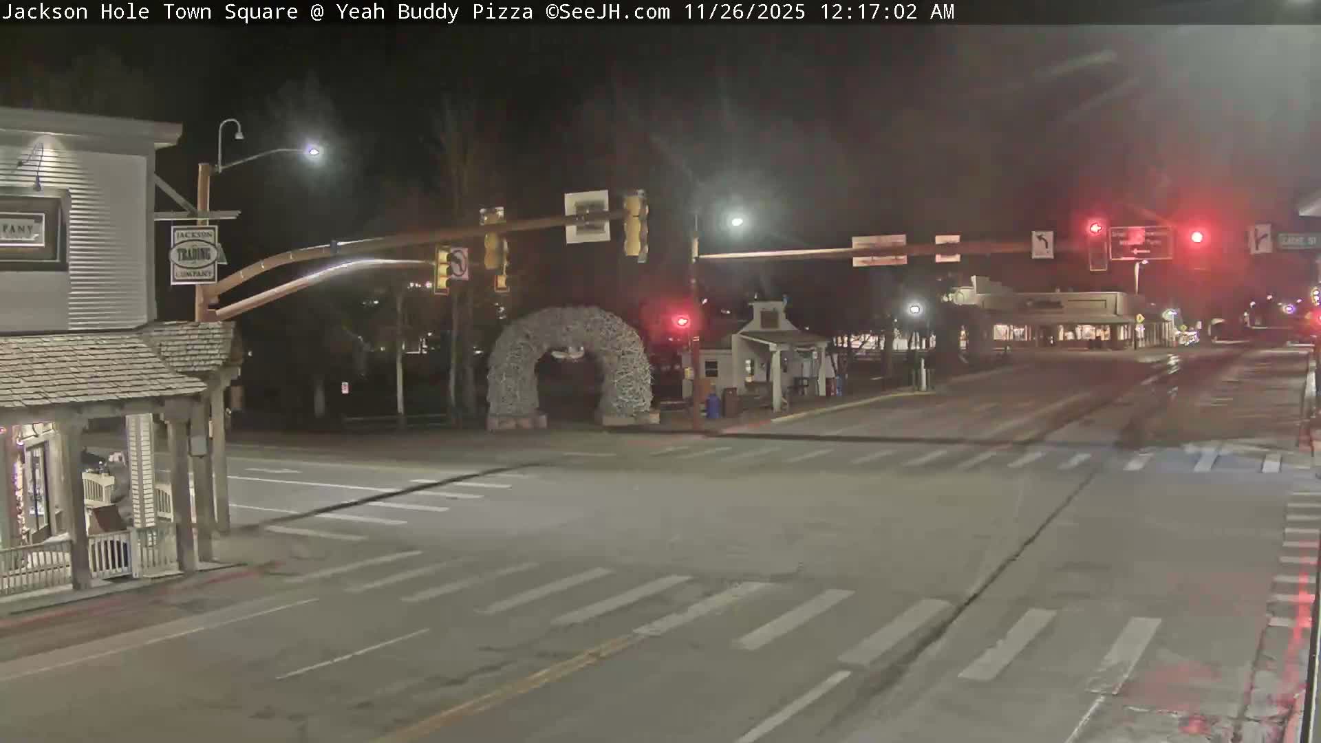 Jackson Hole, Jackson Town Square Live Cam - Jackson, Teton, Wyoming, USA