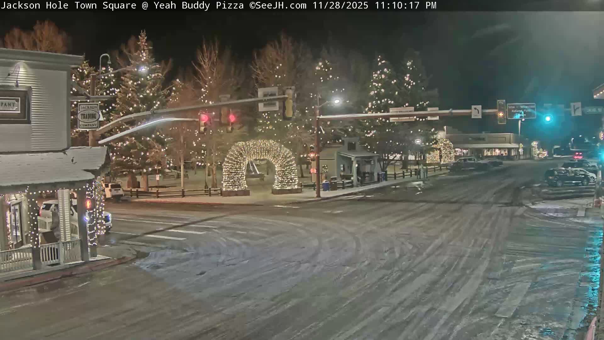 Jackson Hole, Jackson Town Square Live Cam - Jackson, Teton, Wyoming, USA