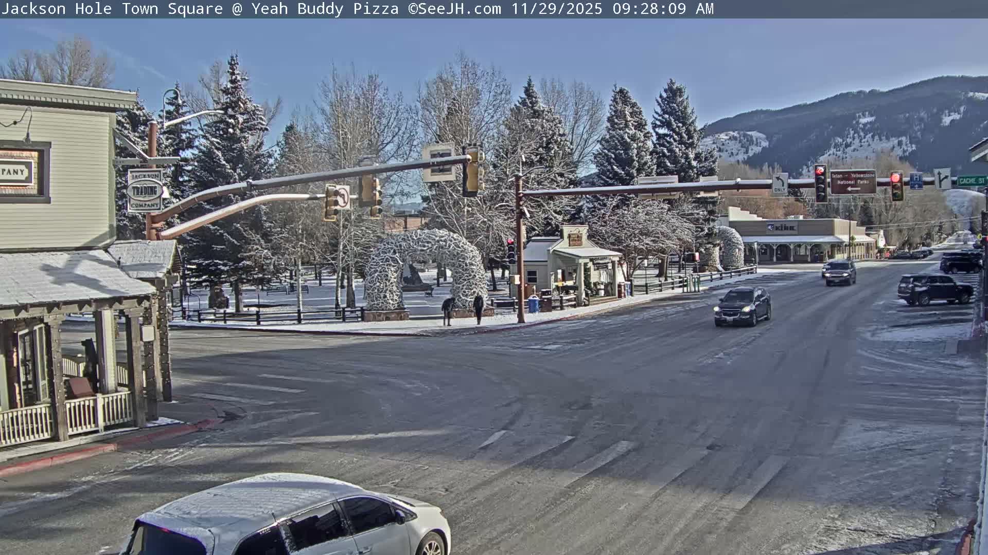 Jackson Hole, Jackson Town Square Live Cam - Jackson, Teton, Wyoming, USA