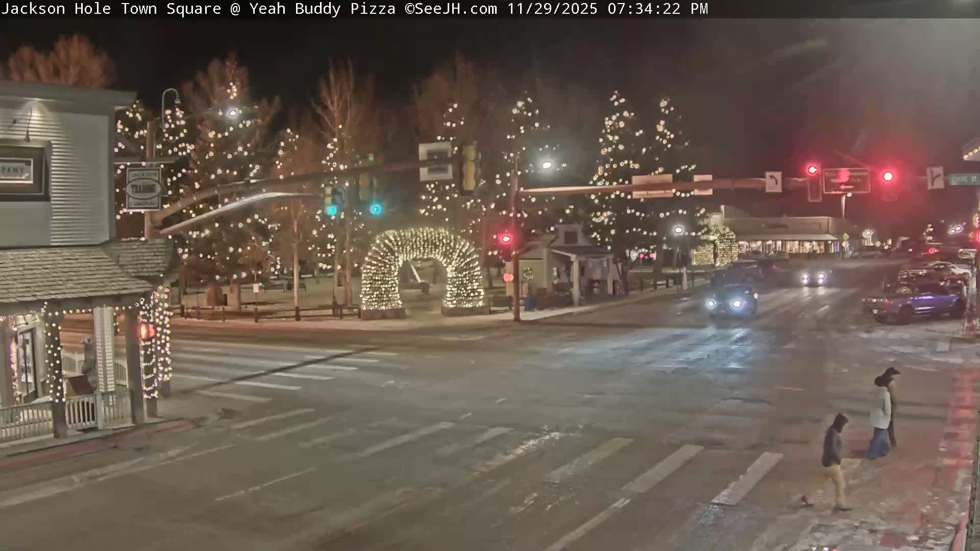 Jackson Hole, Jackson Town Square Live Cam - Jackson, Teton, Wyoming, USA