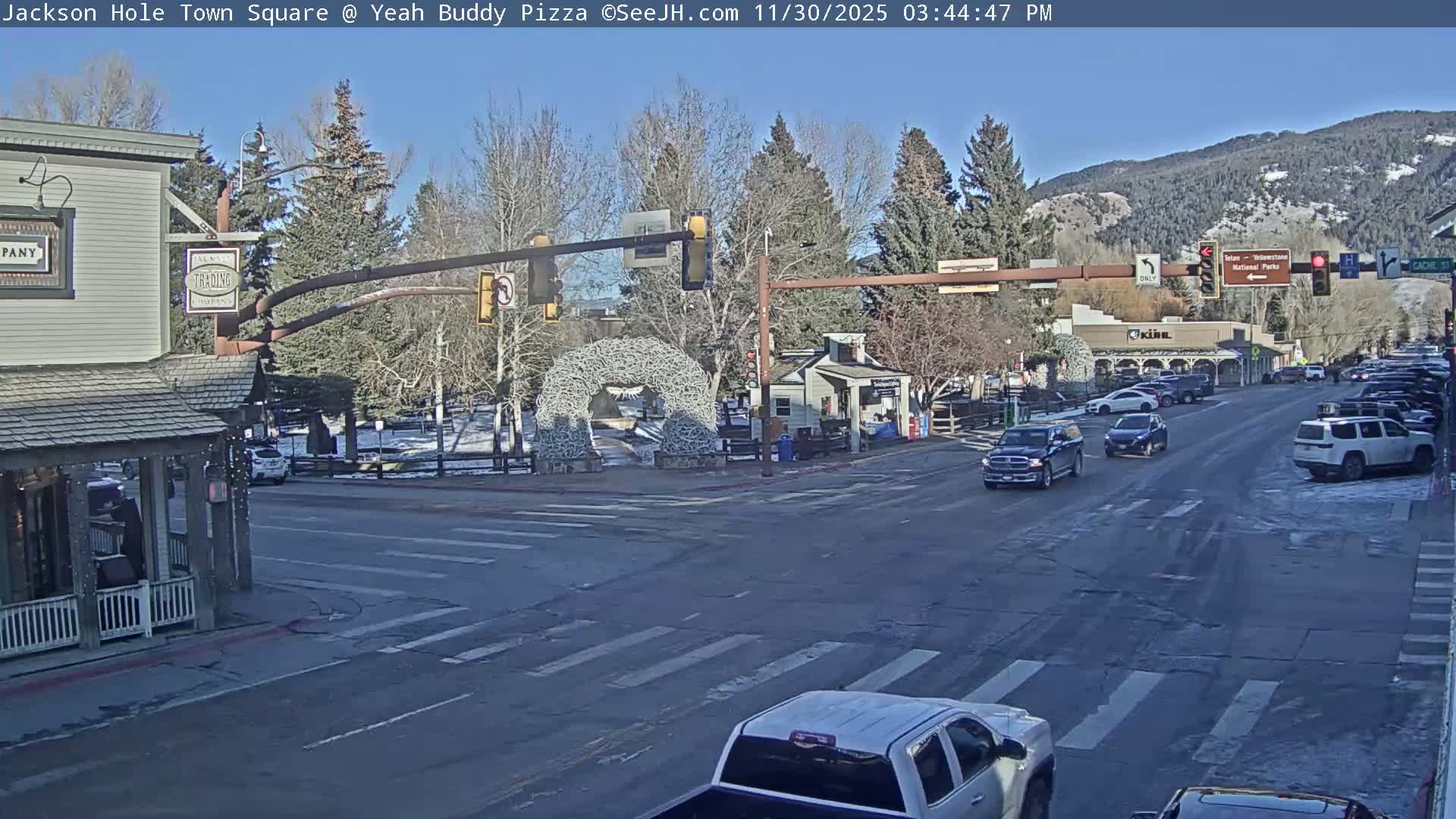 Jackson Hole, Jackson Town Square Live Cam - Jackson, Teton, Wyoming, USA