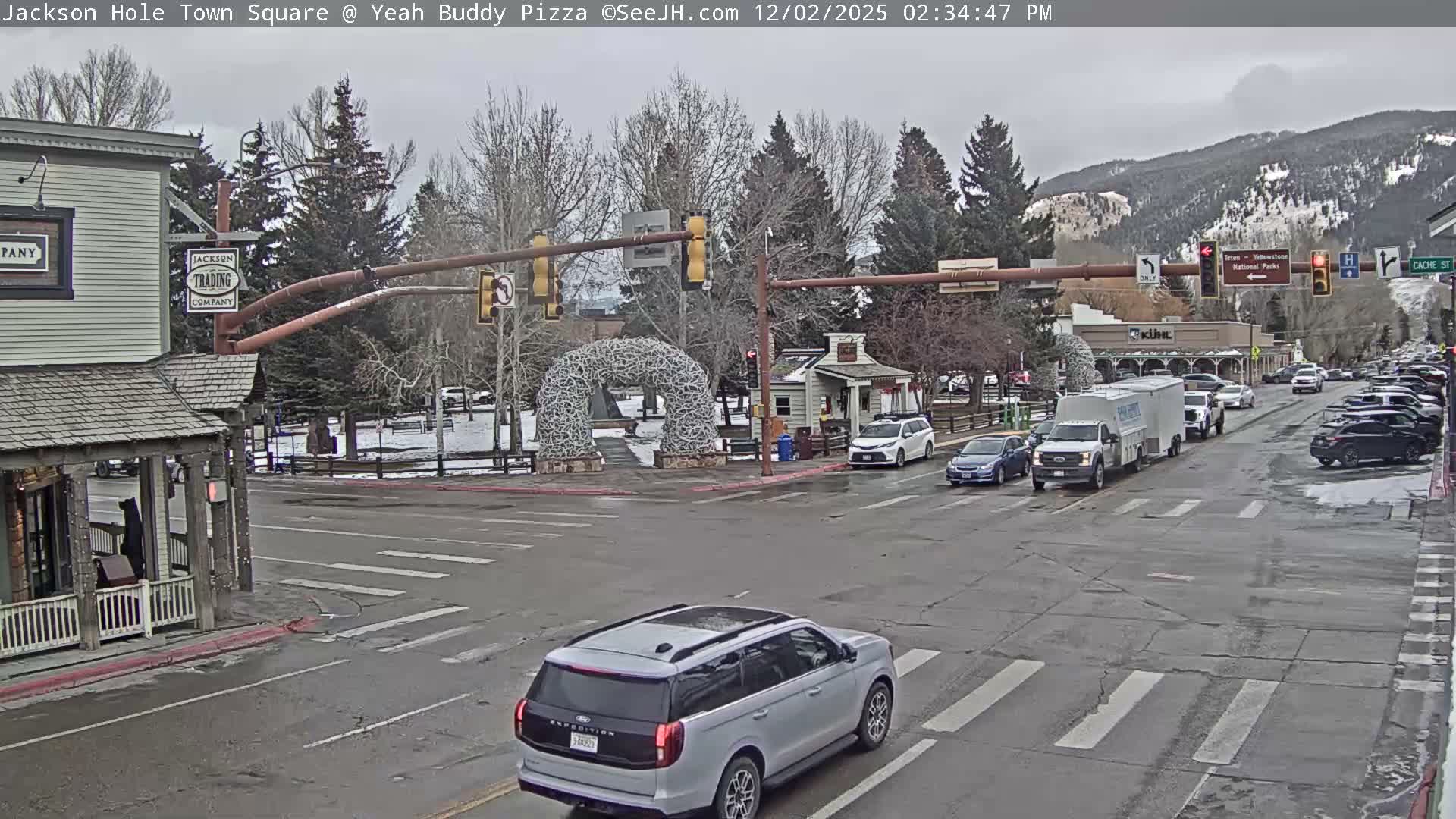 Jackson Hole, Jackson Town Square Live Cam - Jackson, Teton, Wyoming, USA