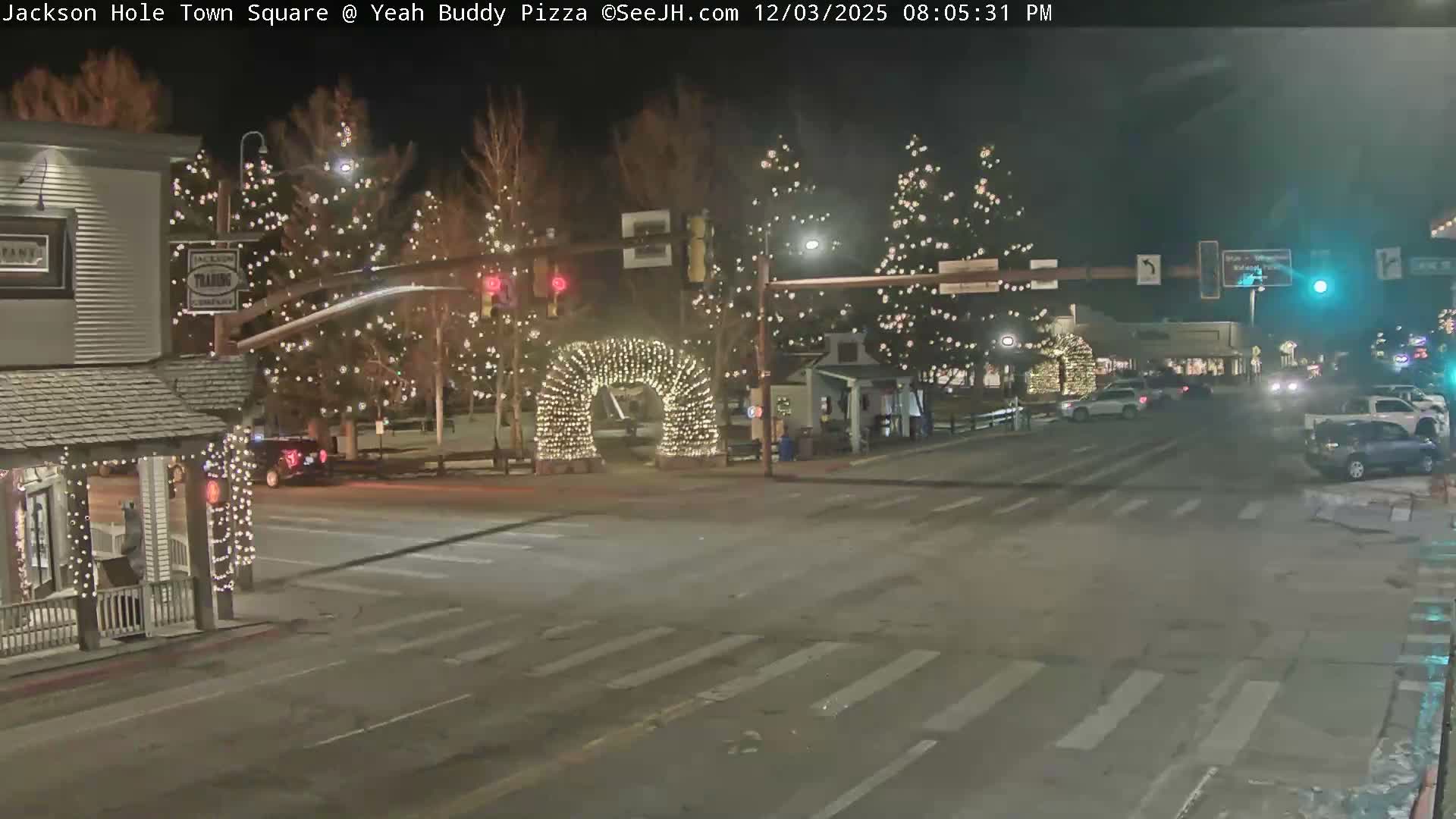 Jackson Hole, Jackson Town Square Live Cam - Jackson, Teton, Wyoming, USA