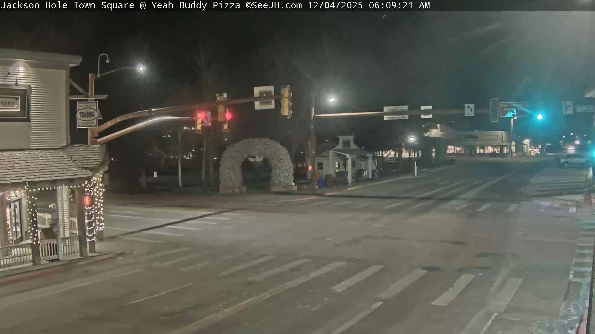 Jackson Hole, Jackson Town Square Live Cam - Jackson, Teton, Wyoming, USA