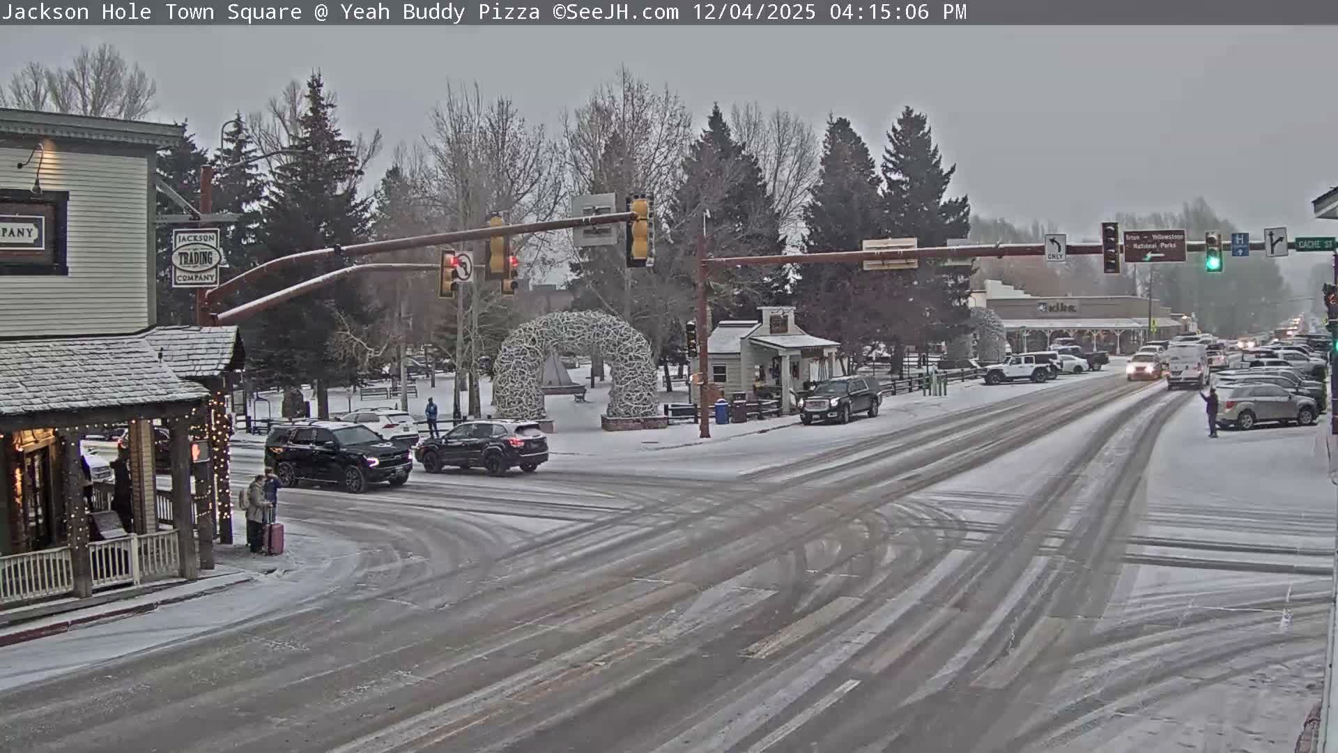 Jackson Hole, Jackson Town Square Live Cam - Jackson, Teton, Wyoming, USA
