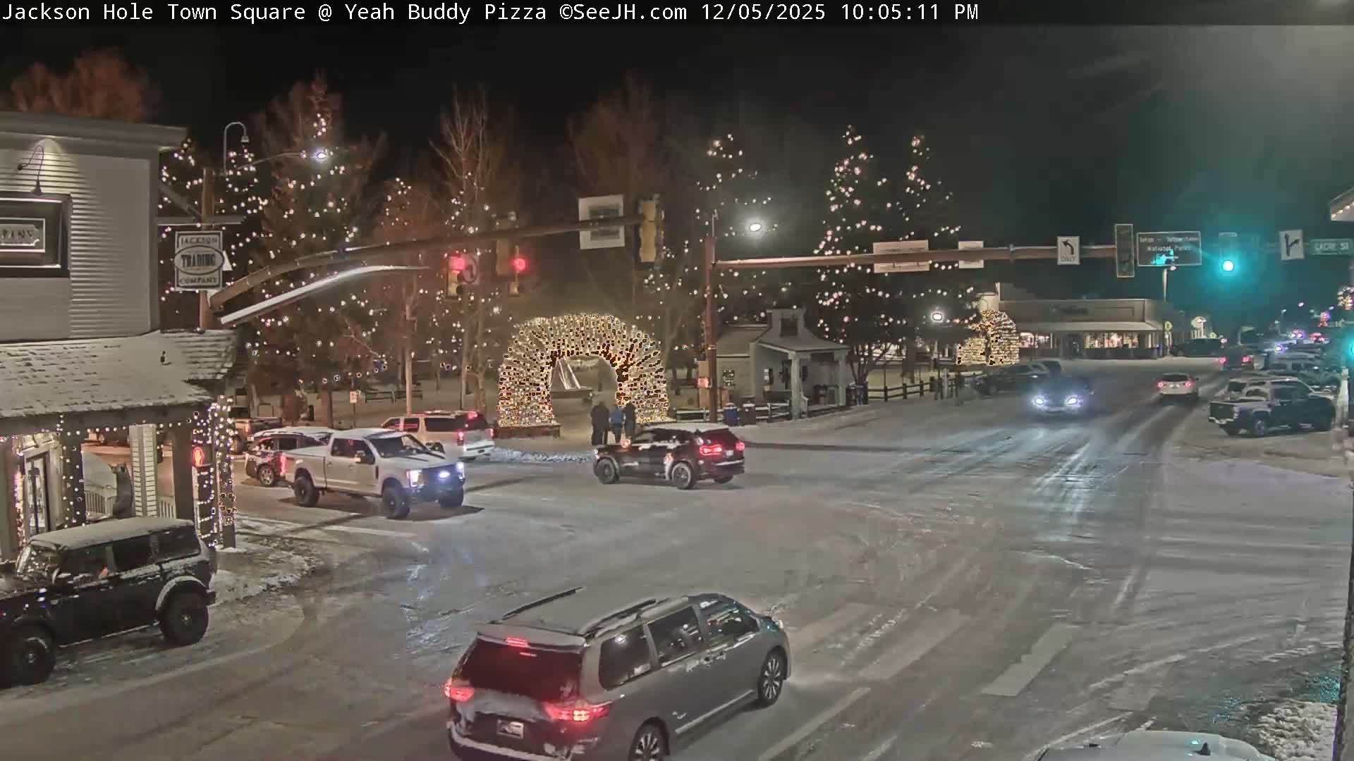 Jackson Hole, Jackson Town Square Live Cam - Jackson, Teton, Wyoming, USA