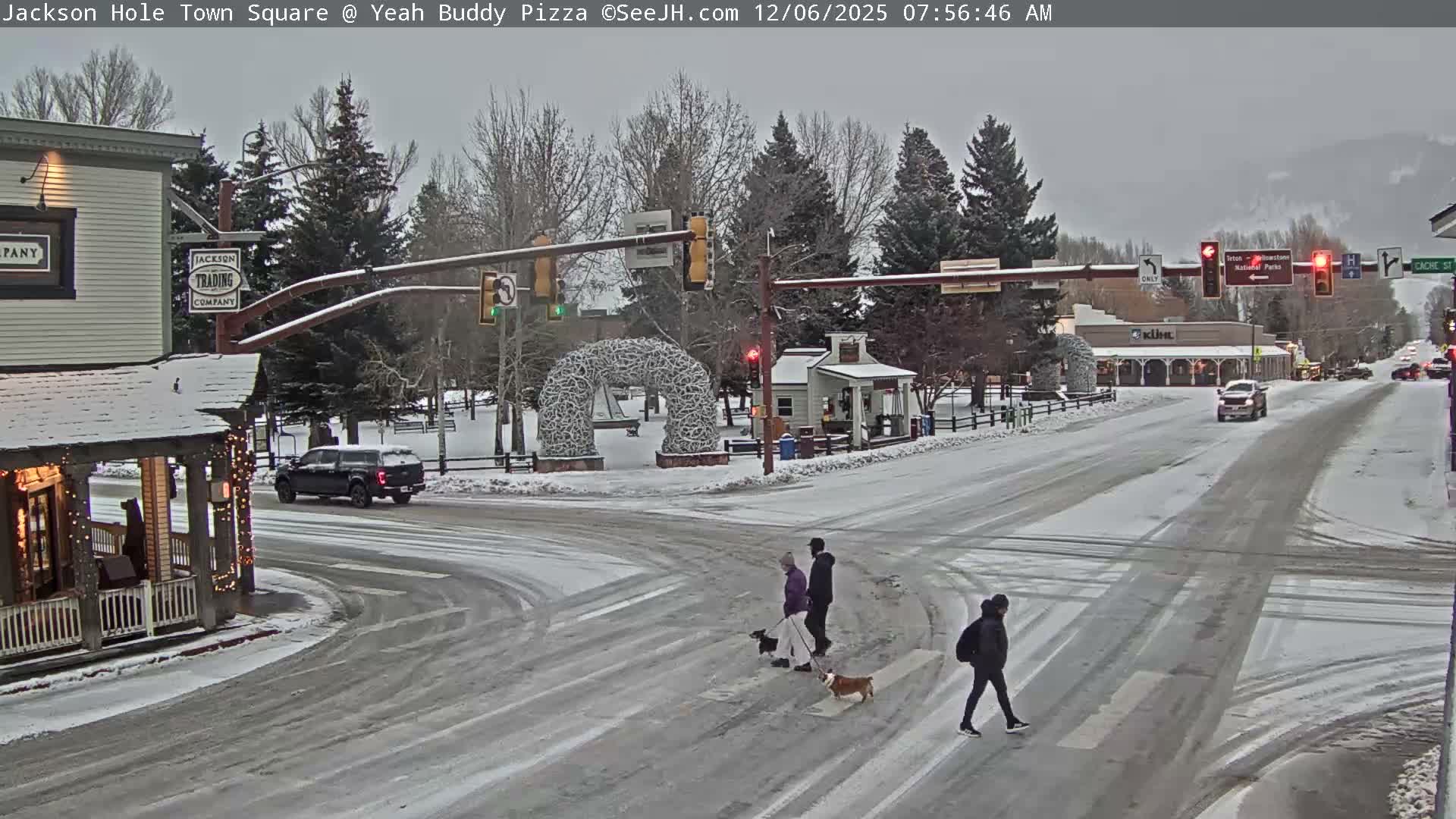 Jackson Hole, Jackson Town Square Live Cam - Jackson, Teton, Wyoming, USA