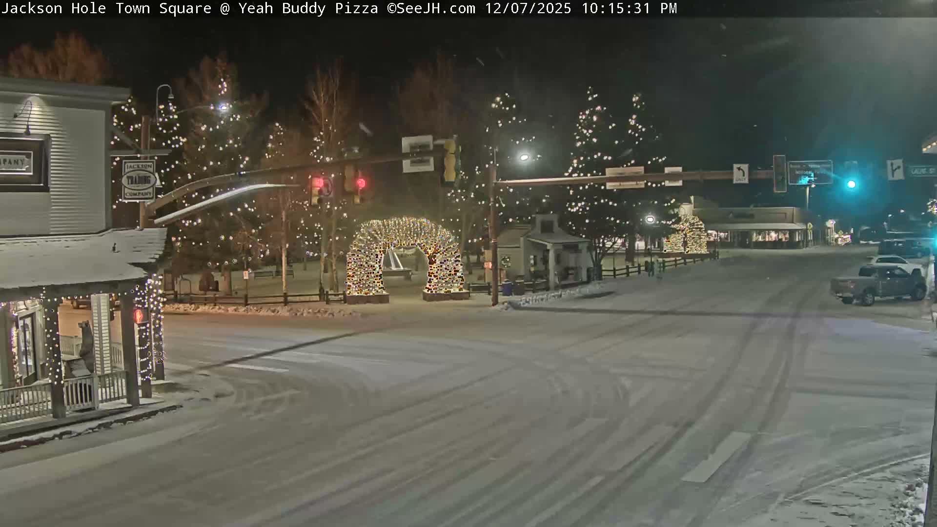 Jackson Hole, Jackson Town Square Live Cam - Jackson, Teton, Wyoming, USA