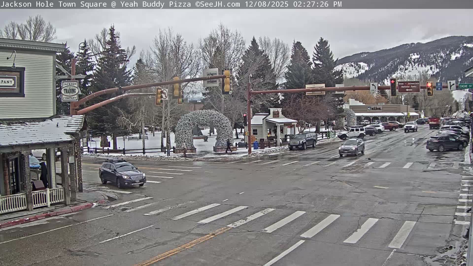 Jackson Hole, Jackson Town Square Live Cam - Jackson, Teton, Wyoming, USA