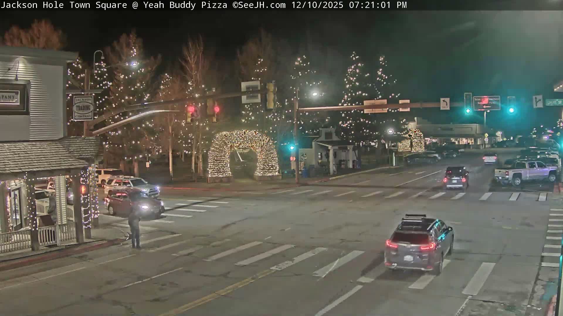 Jackson Hole, Jackson Town Square Live Cam - Jackson, Teton, Wyoming, USA