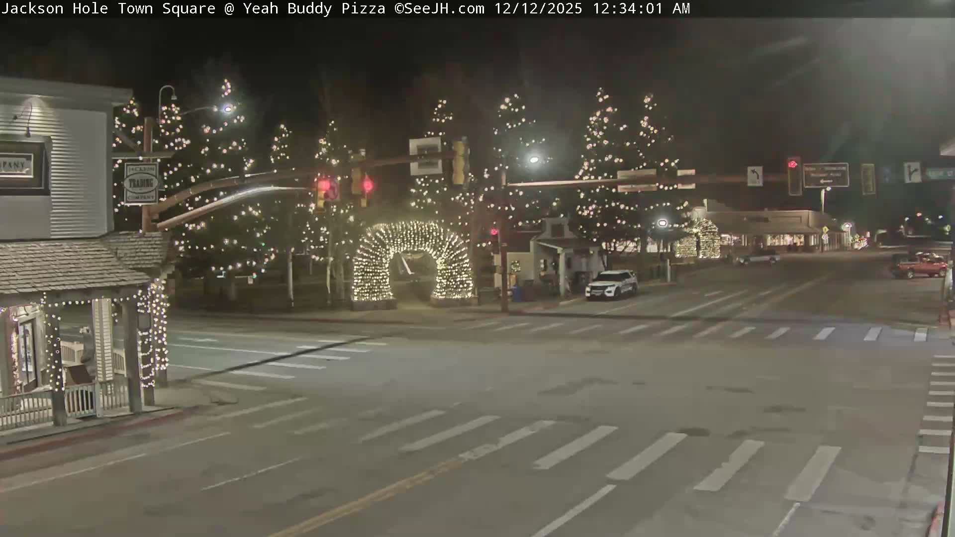 Jackson Hole, Jackson Town Square Live Cam - Jackson, Teton, Wyoming, USA