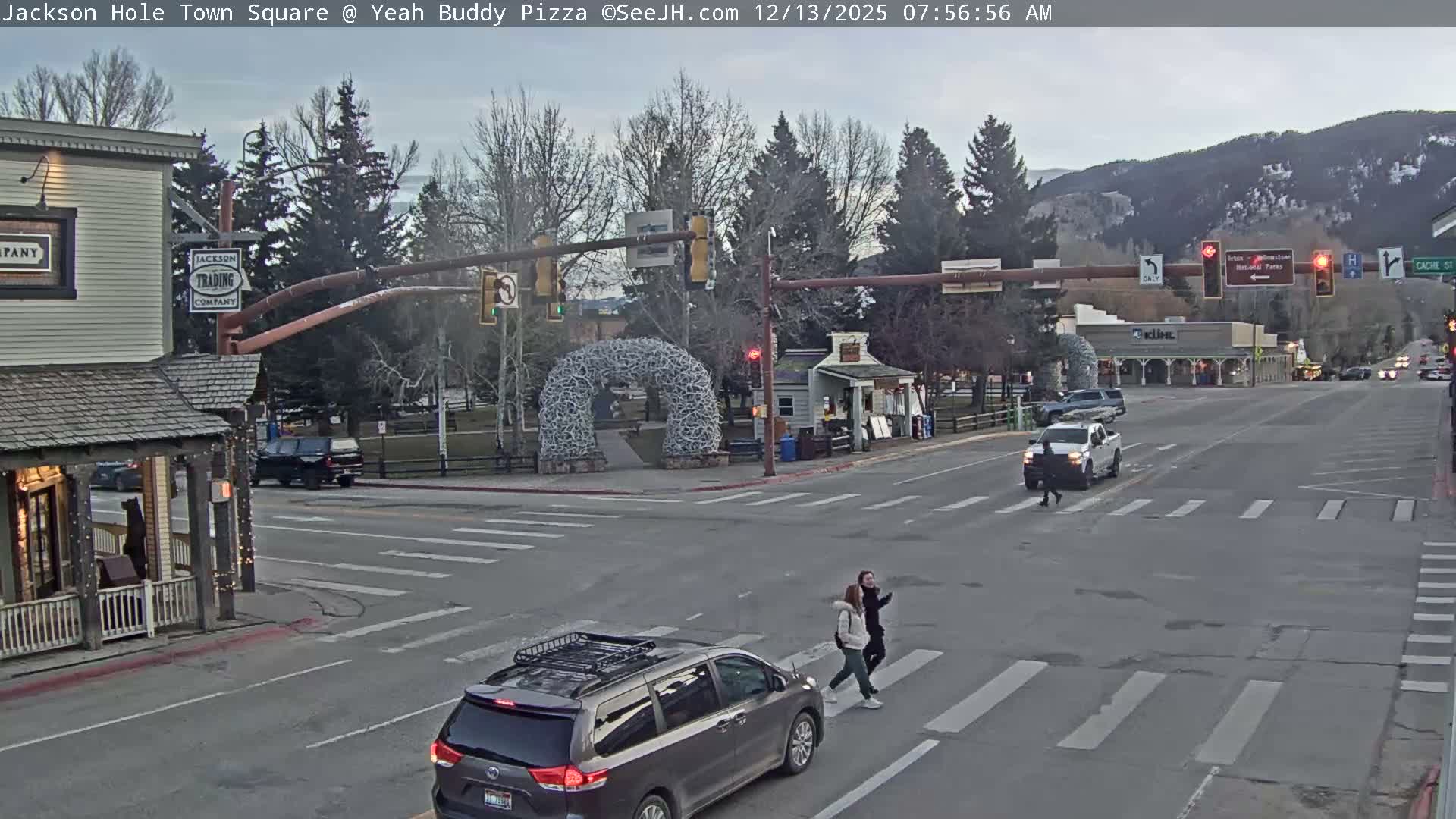 Jackson Hole, Jackson Town Square Live Cam - Jackson, Teton, Wyoming, USA