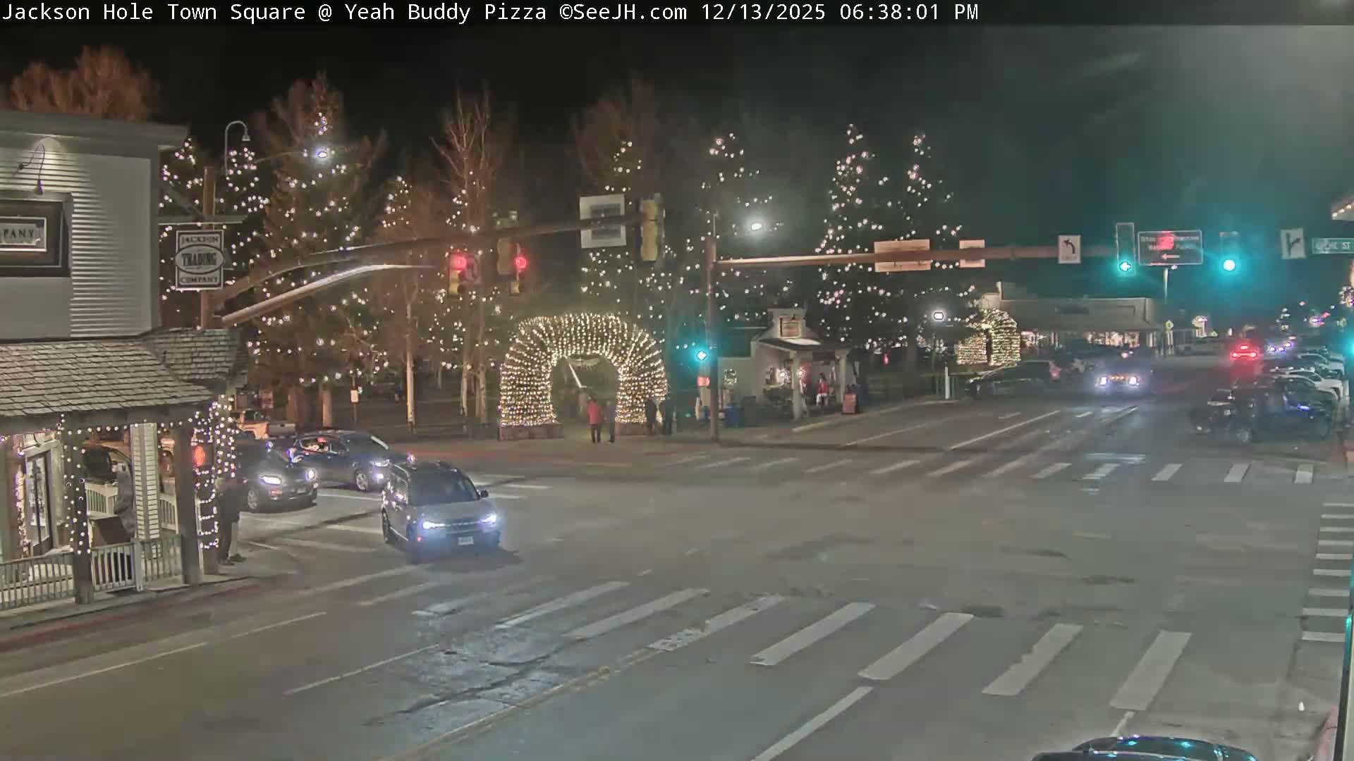 Jackson Hole, Jackson Town Square Live Cam - Jackson, Teton, Wyoming, USA