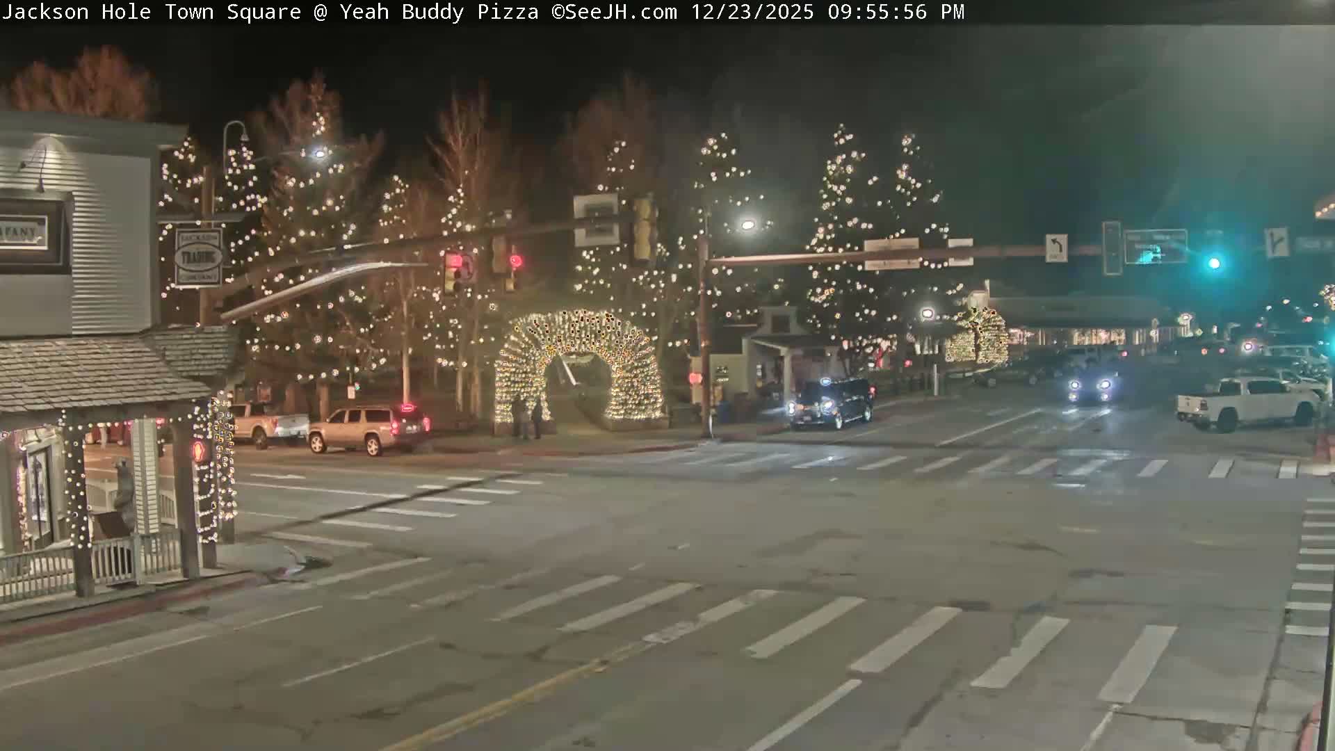 Jackson Hole, Jackson Town Square Live Cam - Jackson, Teton, Wyoming, USA