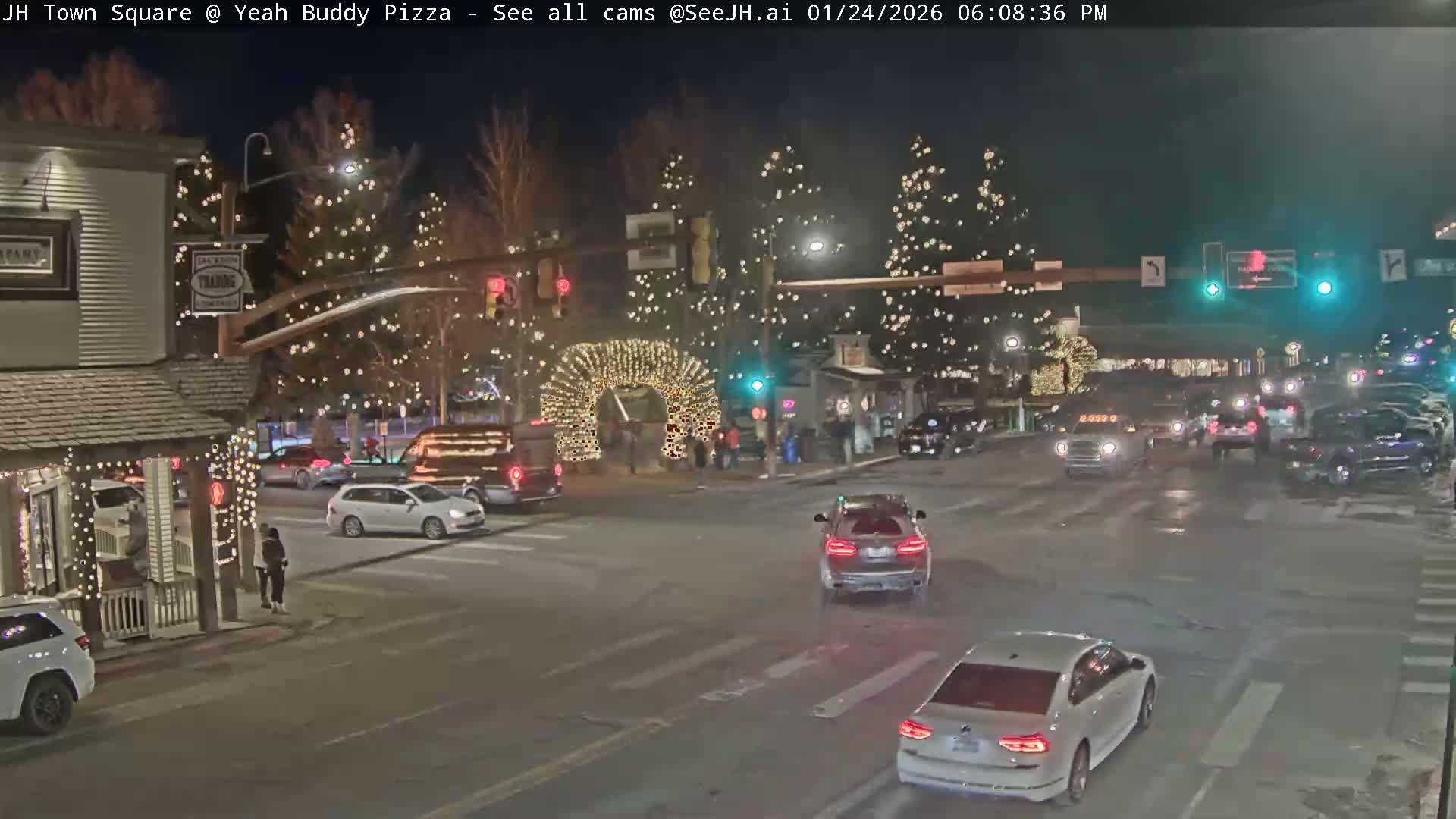 Jackson Hole, Jackson Town Square Live Cam - Jackson, Teton, Wyoming, USA