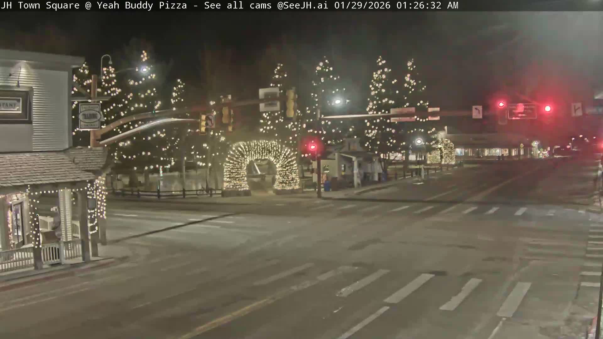 Jackson Hole, Jackson Town Square Live Cam - Jackson, Teton, Wyoming, USA