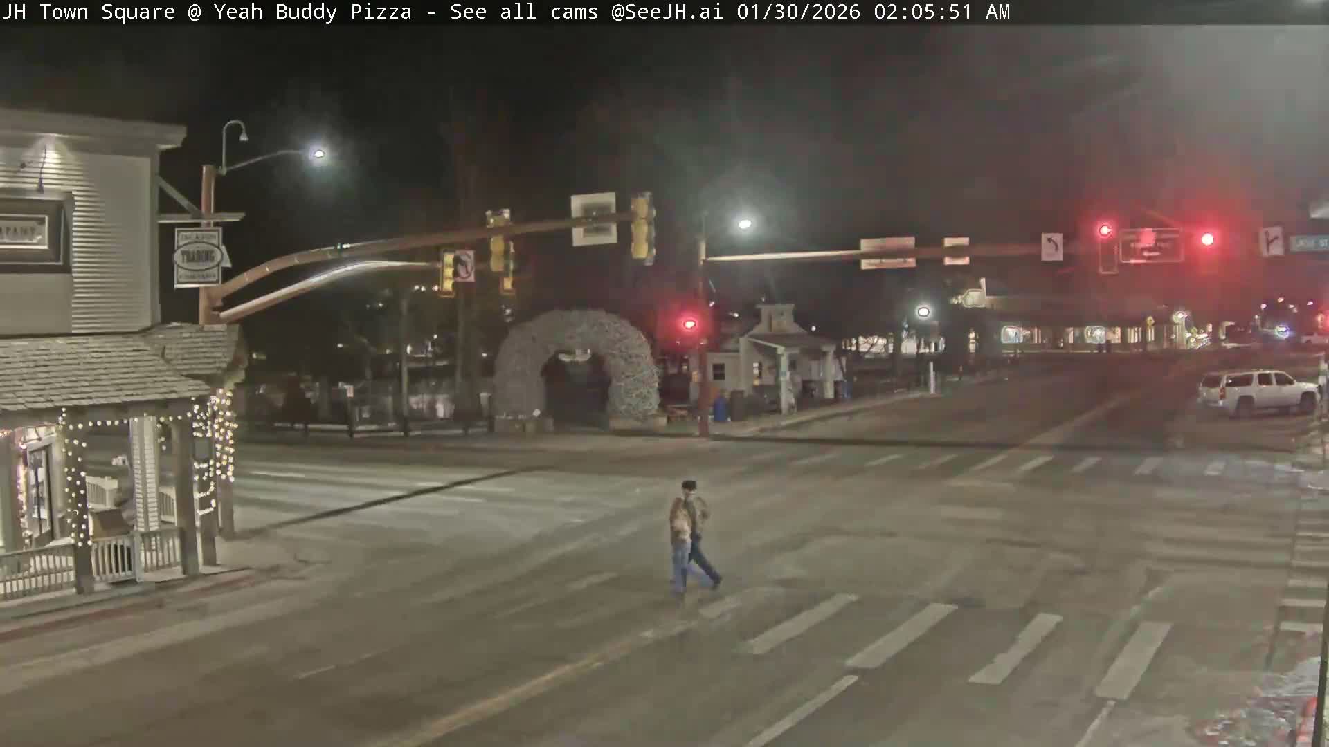 Jackson Hole, Jackson Town Square Live Cam - Jackson, Teton, Wyoming, USA