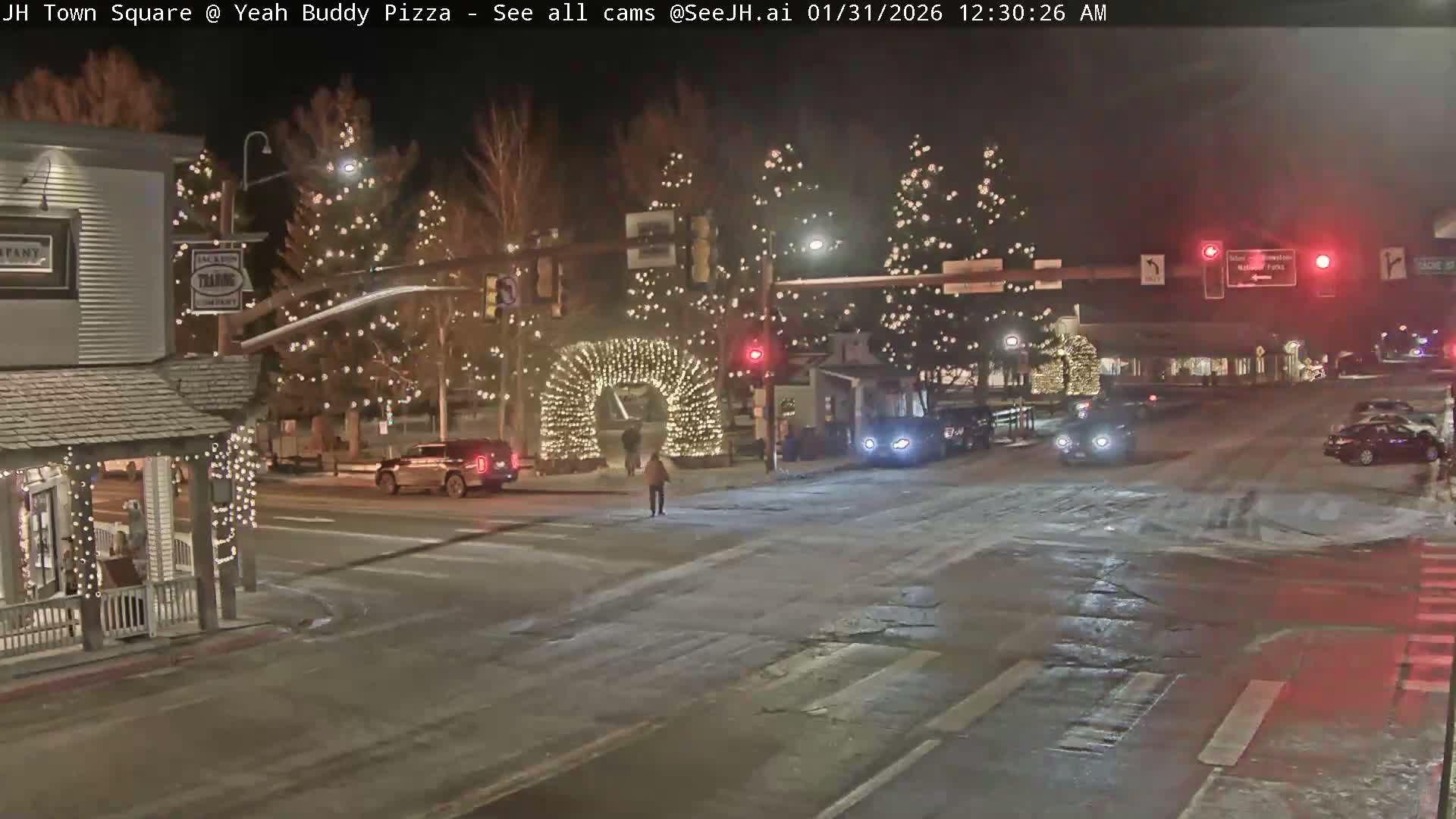 Jackson Hole, Jackson Town Square Live Cam - Jackson, Teton, Wyoming, USA