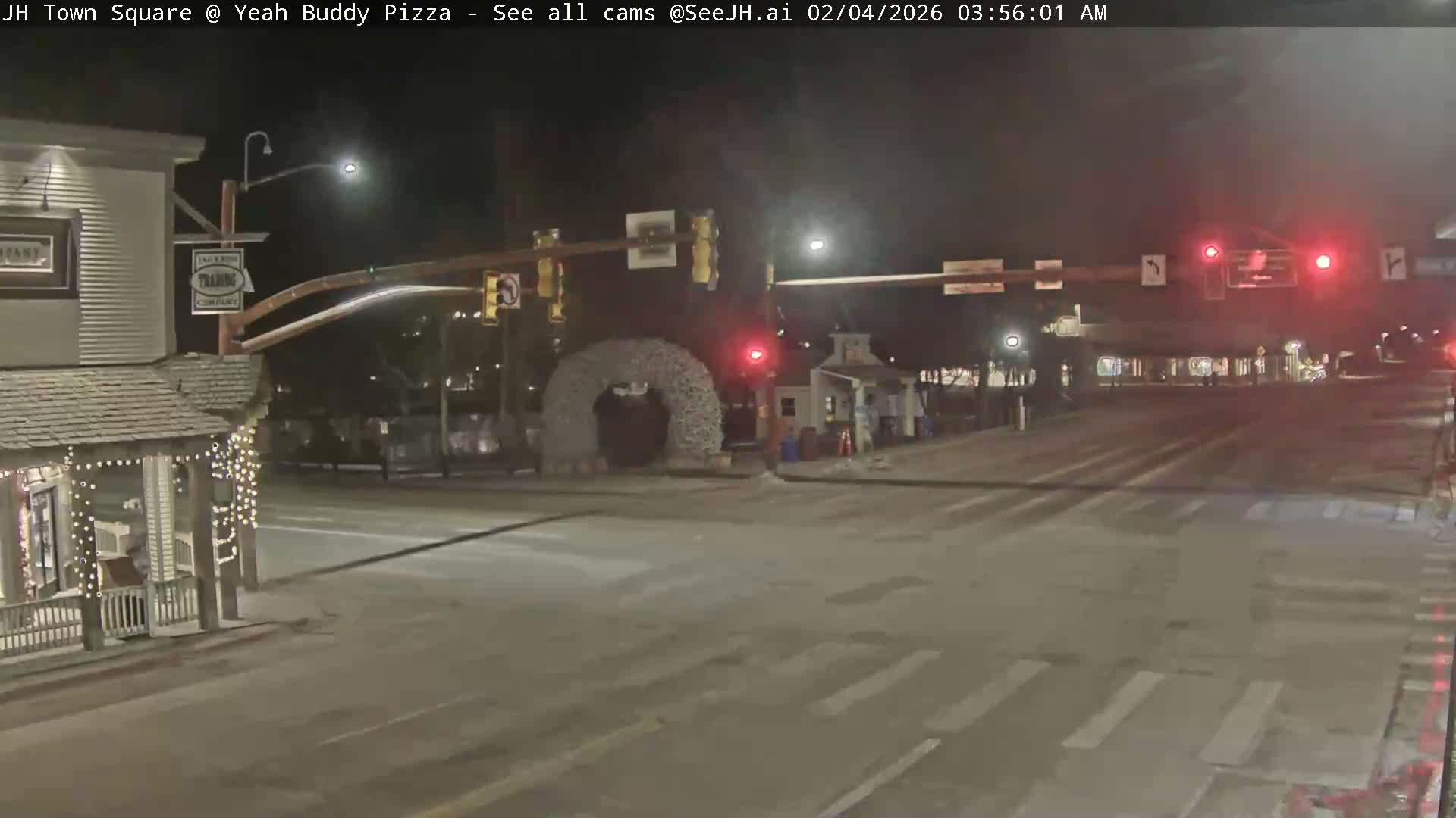 Jackson Hole, Jackson Town Square Live Cam - Jackson, Teton, Wyoming, USA