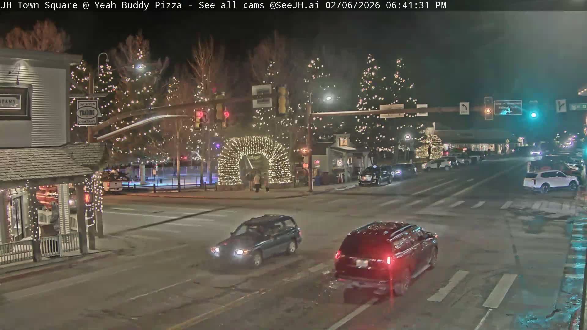 Jackson Hole, Jackson Town Square Live Cam - Jackson, Teton, Wyoming, USA